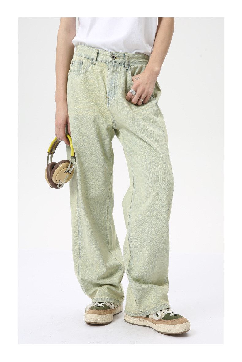 Japanese Brand × Jean Distressed washed paneled straight-leg wide-leg jeans Size US 32 / EU 48 - 6 Thumbnail