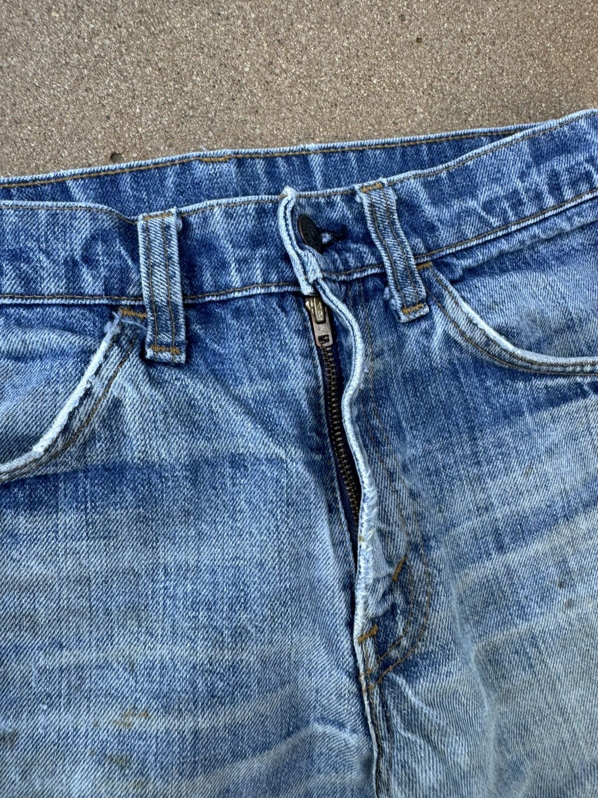 Levi's Vtg 70’s Levi’s 684 Orange Tab Bellbottom Denim Jeans 28x30 Size US 28 / EU 44 - 5 Thumbnail