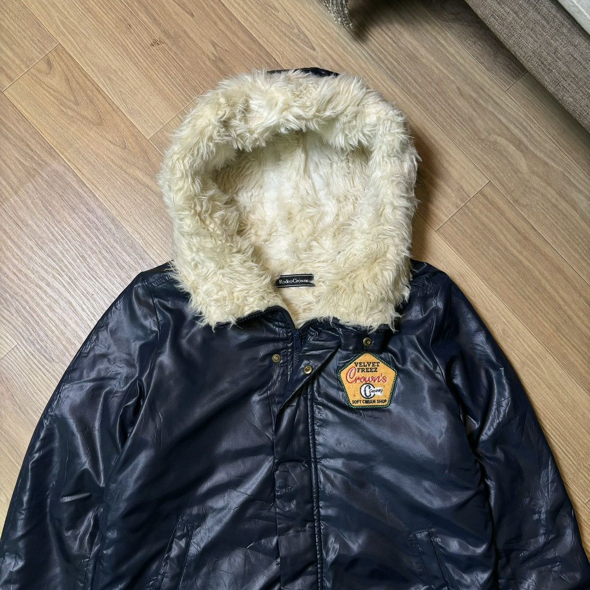 If Six Was Nine × Le Grande Bleu (L.G.B.) Rodeo crowns Fur faux jacket IfSixWasNine LGB Style Size US M / EU 48-50 / 2 - 11 Thumbnail