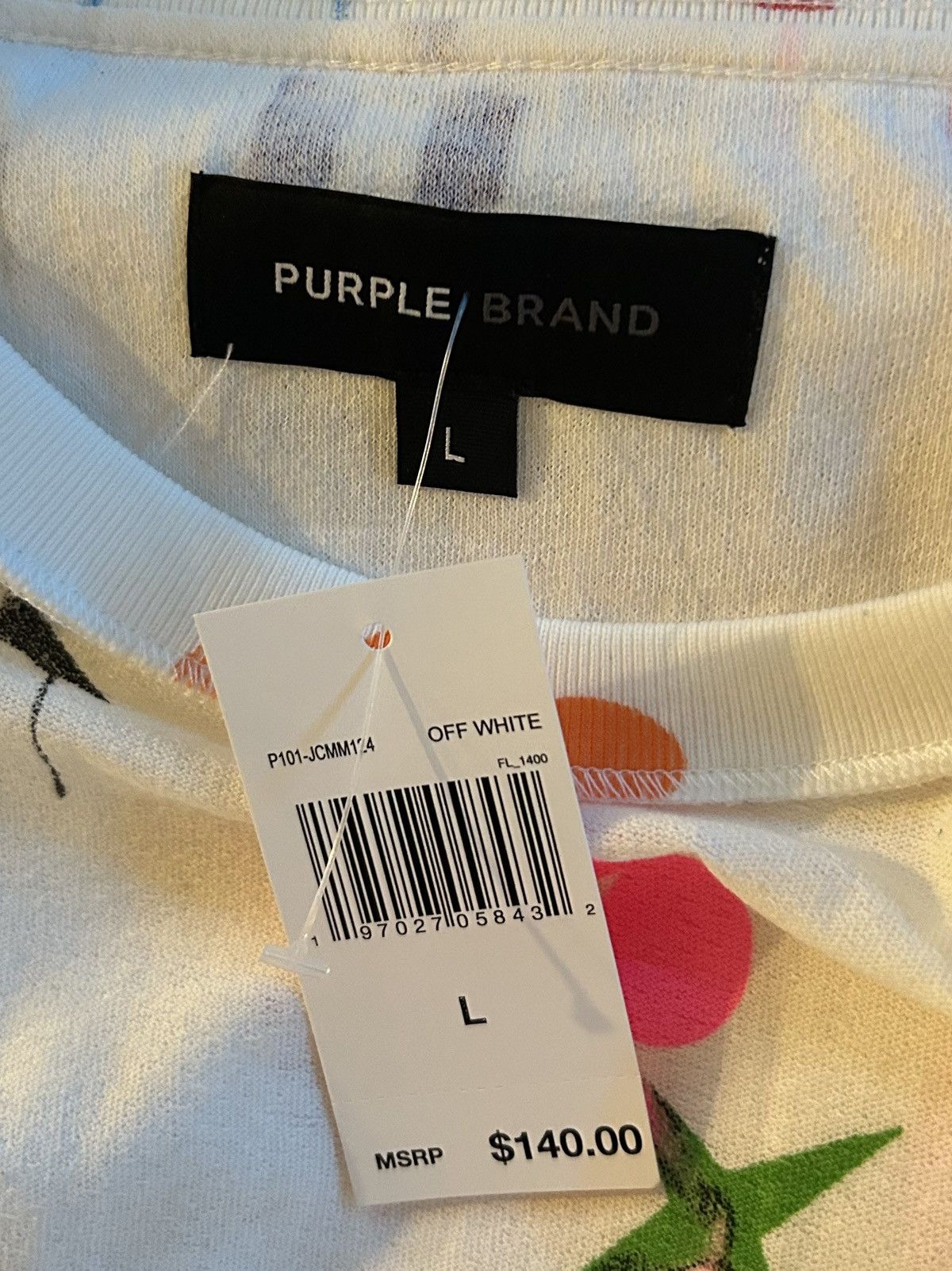Purple Brand Purple Brand Textured Inside Out Tee Size US L / EU 52-54 / 3 - 3 Thumbnail
