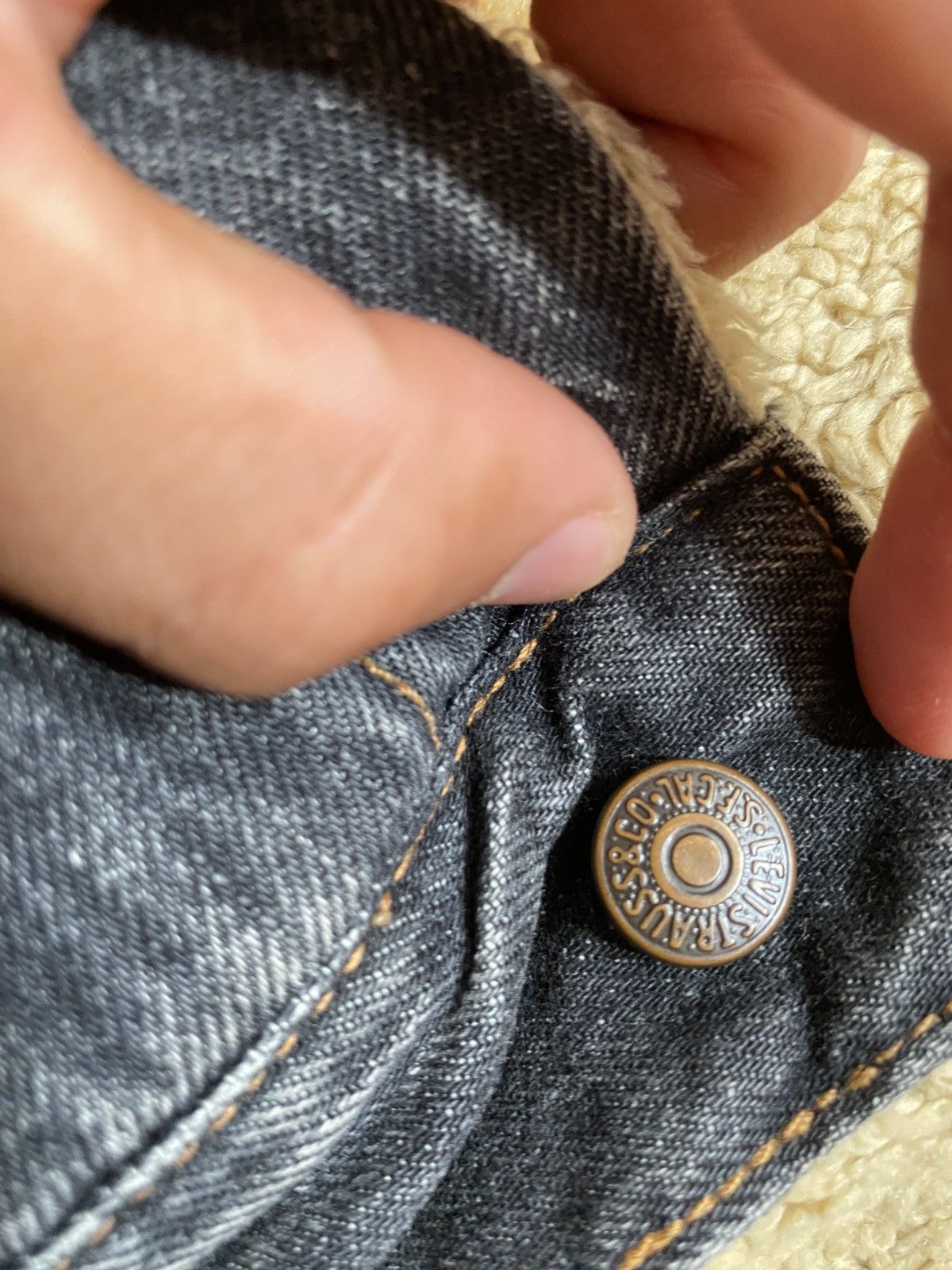 Levi's Vintage Lévis denim jacket Size US L / EU 52-54 / 3 - 8 Thumbnail