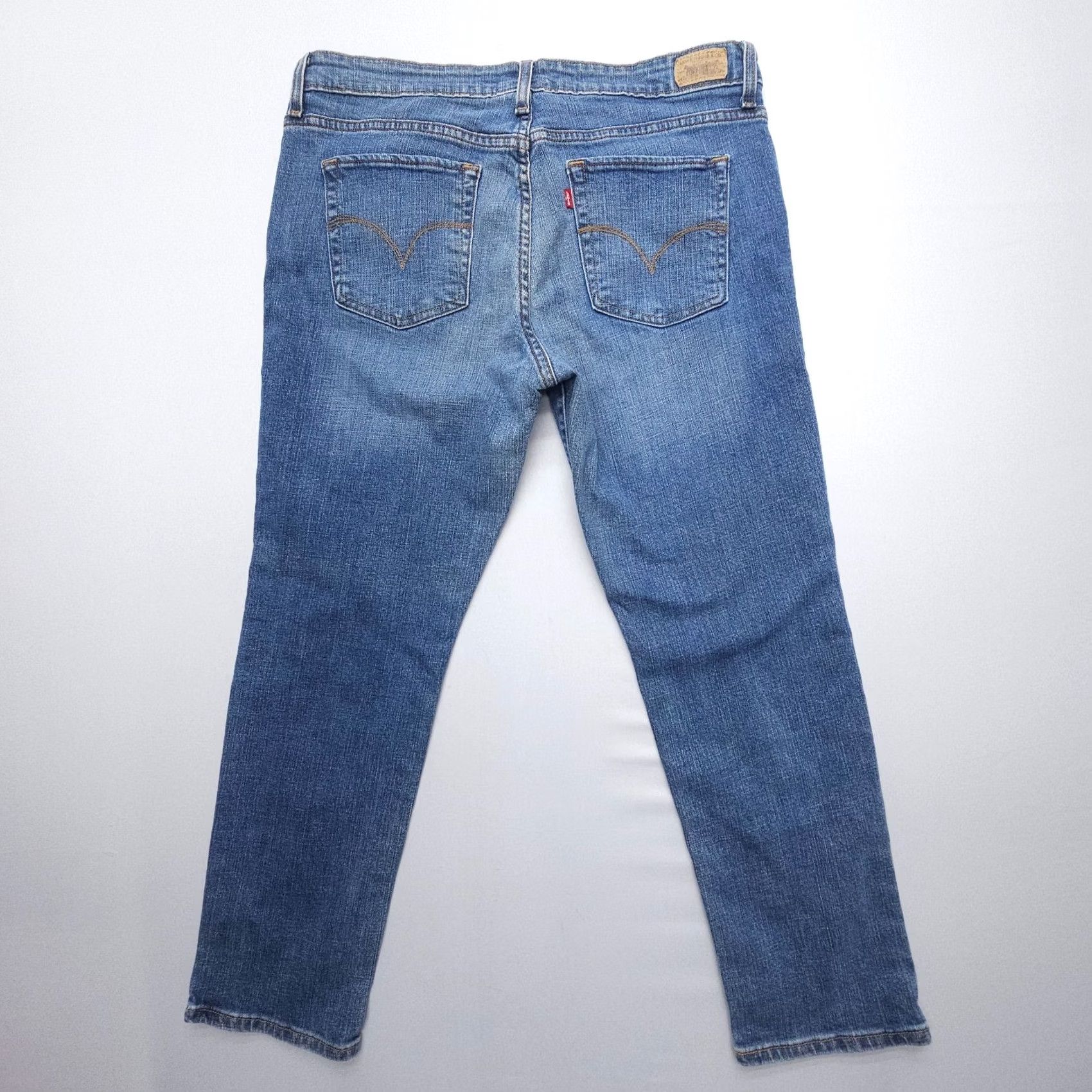 Levi's VINTAGE Levi's Jeans Skinny Womens 16 Blue Denim 5-Pocket Stretch Mid Rise 28in Inseam 2000s Y2K Size 38" / US 16 / IT 52 - 2 Thumbnail