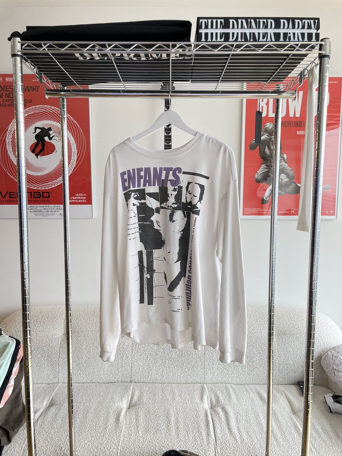 Image of Enfants Riches Deprimes Erd Vol. Iv Famous Movie Star Longsleeve Tshirt in White, Men's (Size XL)