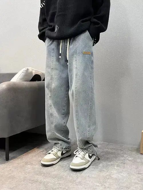 Japanese Brand Vintage straight leg pants loose fitting jeans Size US 32 / EU 48 - 2 Thumbnail