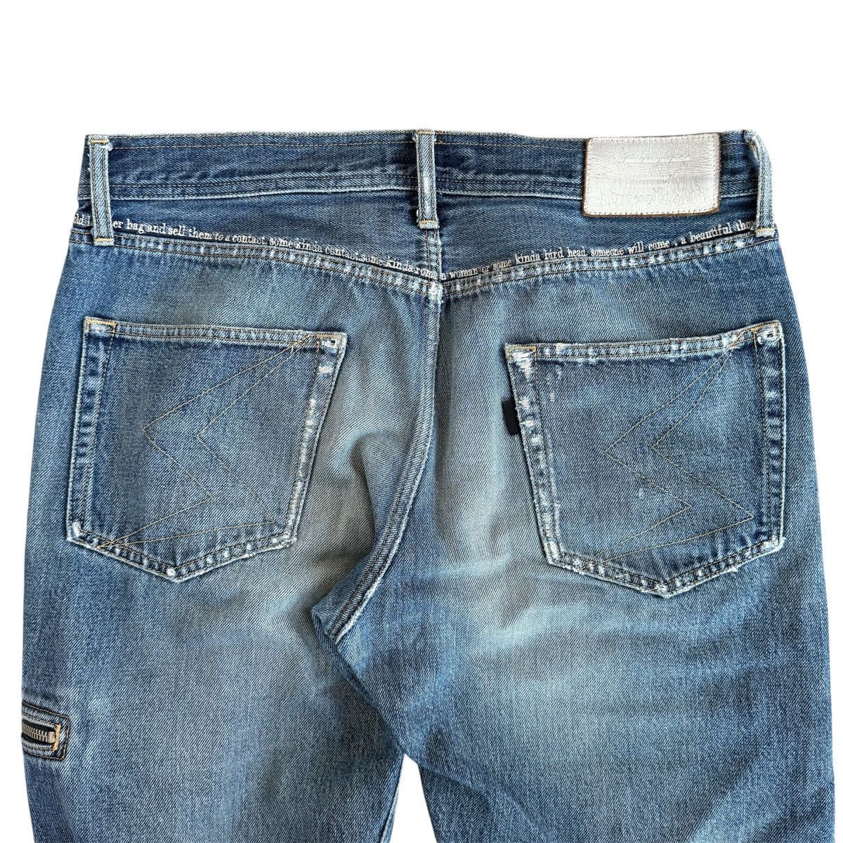 Undercover SS09 “Neoboy” Patti Smith Poem Zip Denim Size US 33 - 7 Thumbnail