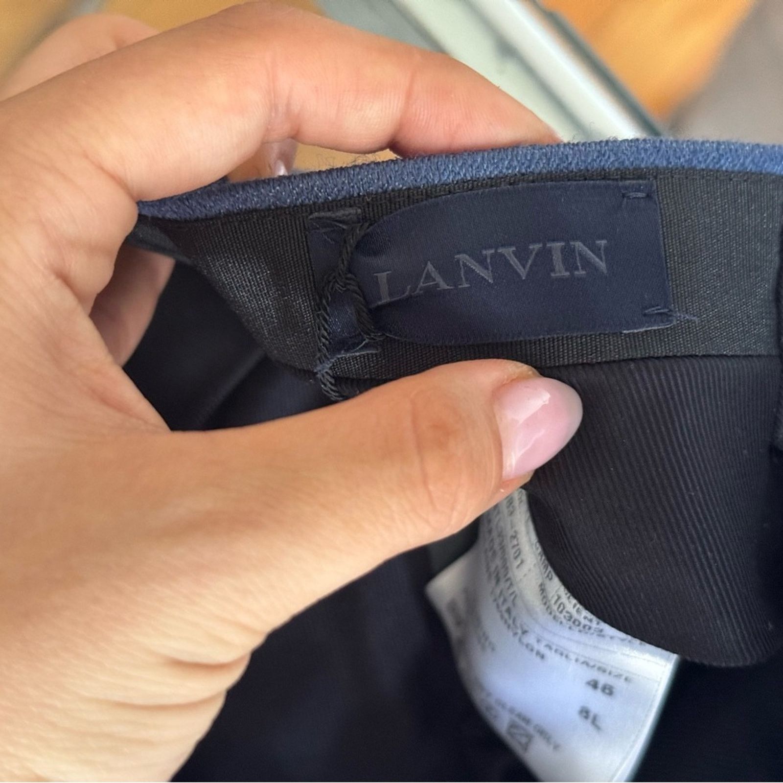 Lanvin Lanvin NWT Men's Blue Trousers Size US 30 / EU 46 - 3 Thumbnail