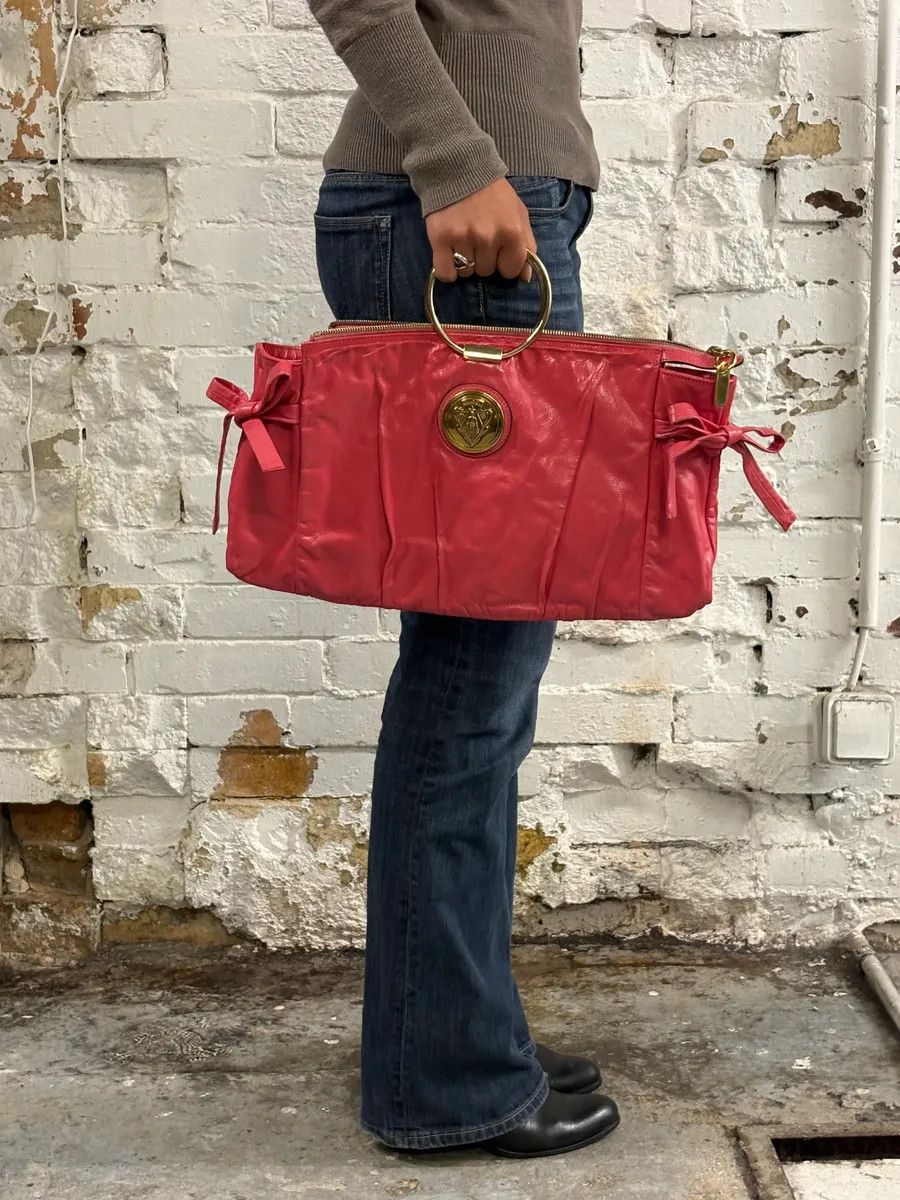 Gucci 2000s Gucci Pink Leather Hysteria Babouska Handle Bag by Frida Giannini Size ONE SIZE - 2 Thumbnail