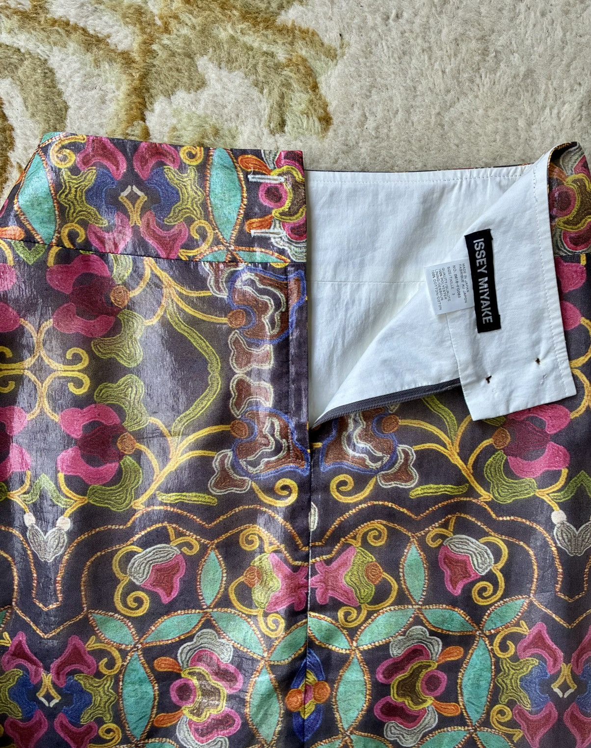Issey Miyake Issey Miyake Archive SS2001 Runway Iridescent Jacquard Skirt Size 27" / US 4 / IT 40 - 8 Thumbnail