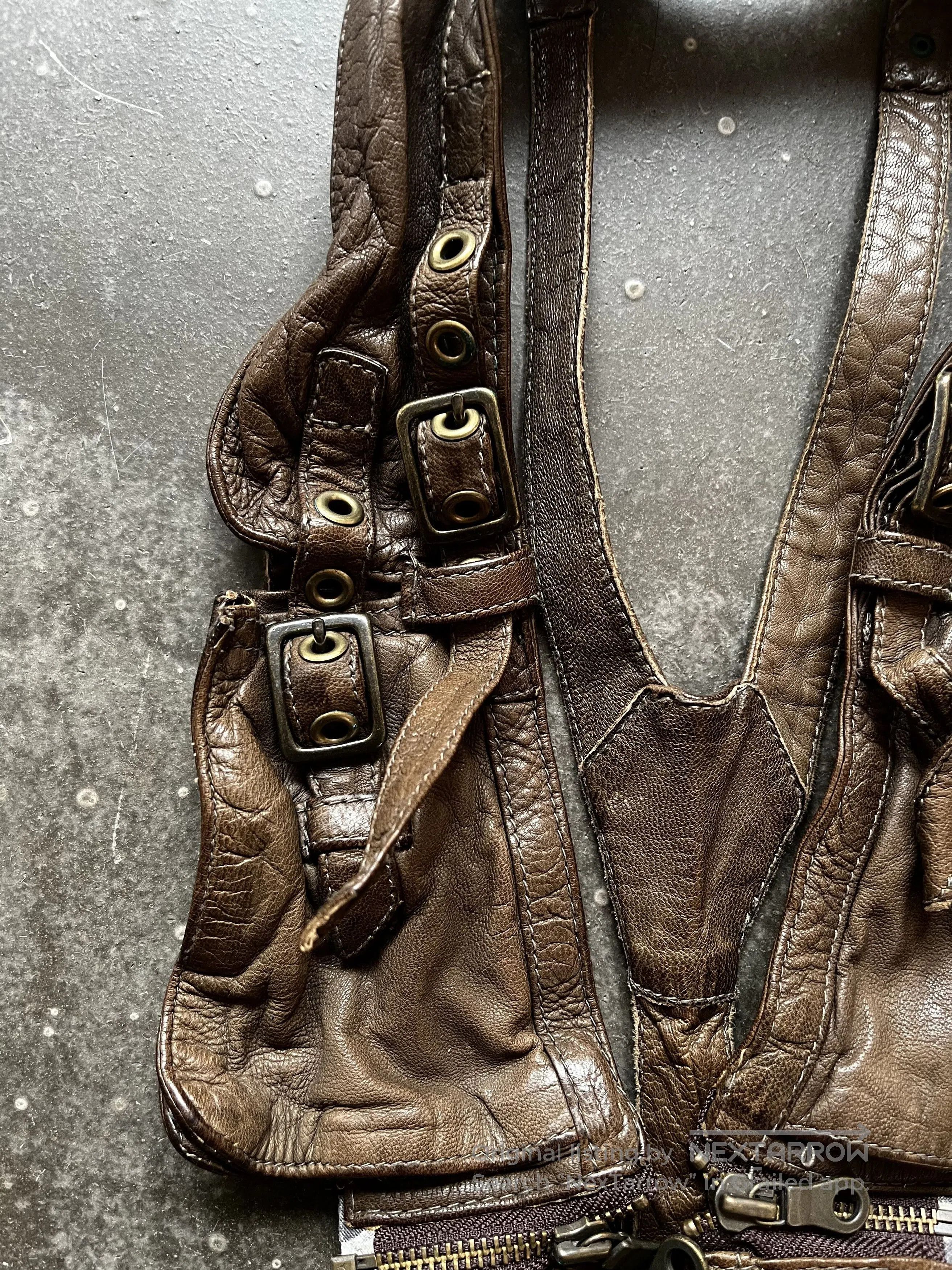 Share Spirit Homme SHARE SPIRIT Leather Vest. Size US M / EU 48-50 / 2 - 5 Thumbnail