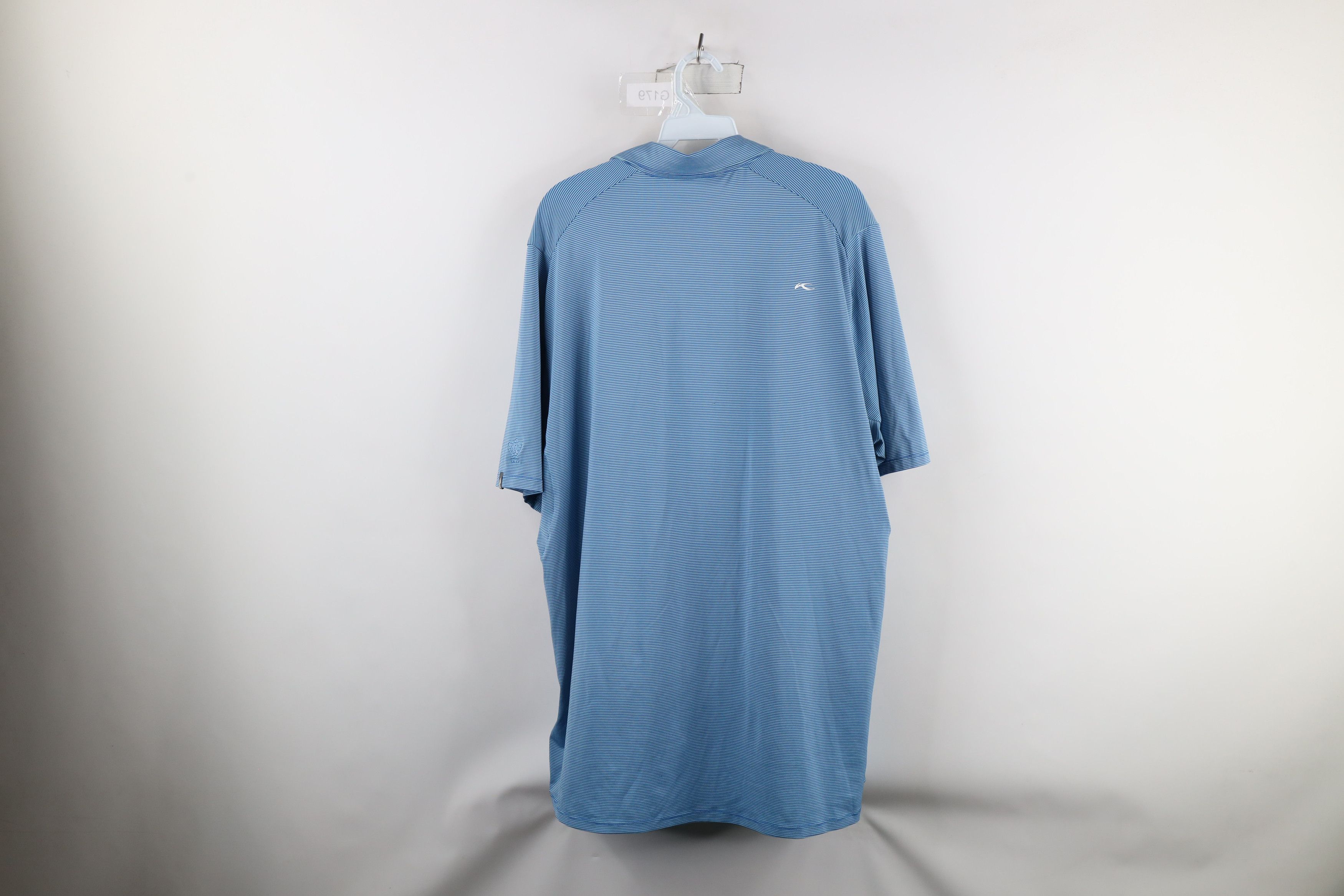 KJUS × Vintage Kjus Striped Short Sleeve Collared Golf Polo Shirt Blue Size US L / EU 52-54 / 3 - 11 Thumbnail