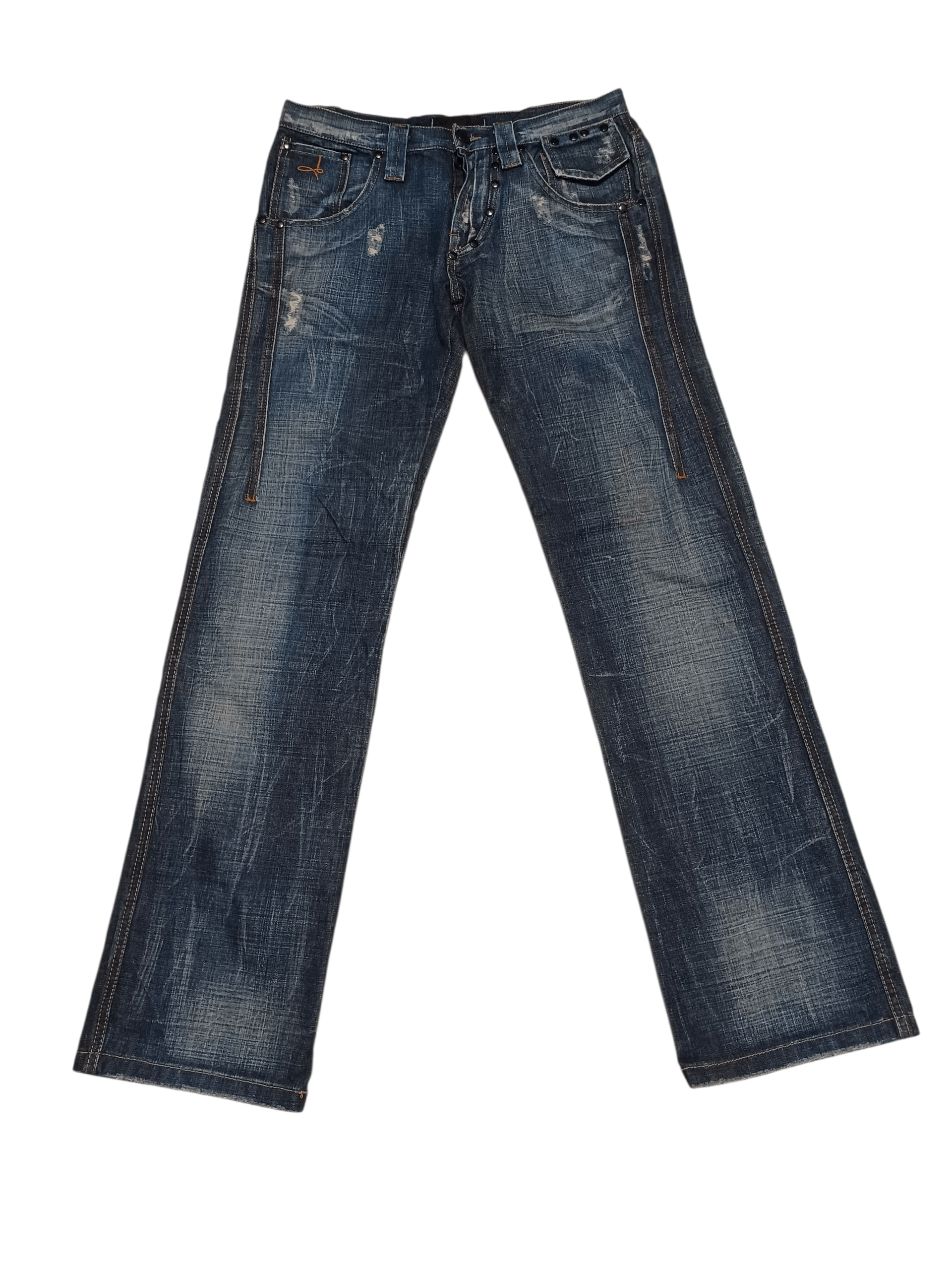 Absolut Joy ABSOLUT JOY FIRE AVANT GARDE JAPANESE DESIGNER JEANS OPIUM Size US 32 / EU 48 - 1 Thumbnail
