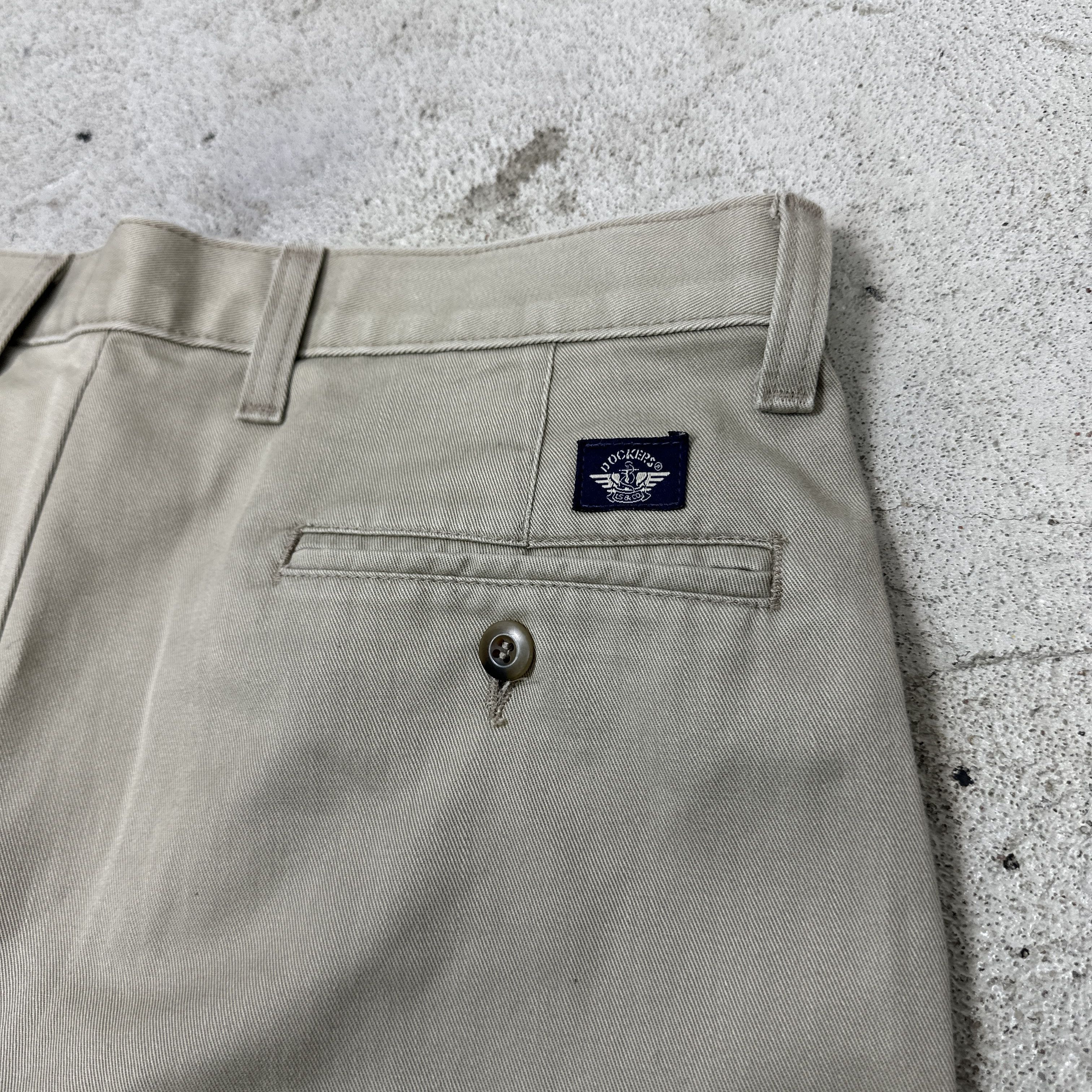 Dockers Vintage Wide Leg Straight Dockers Chino Trousers 00s Size US 34 / EU 50 - 3 Thumbnail
