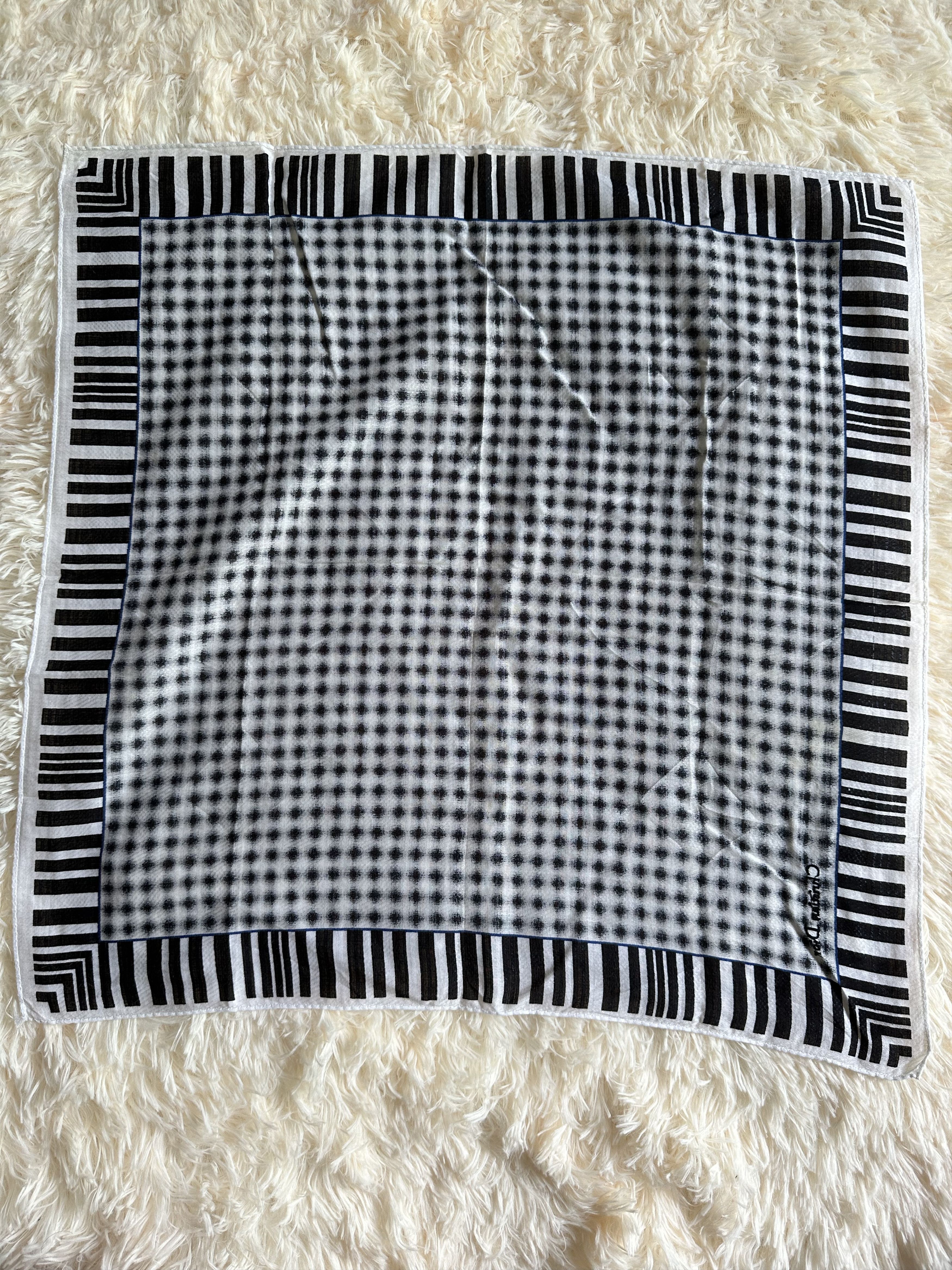 Christian Dior Monsieur Vintage Lot Of 2 Handkerchief Christian Dior Scarf Silk Size ONE SIZE - 6 Thumbnail