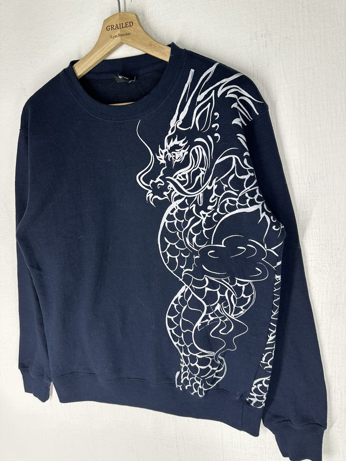 Japanese Brand Natural Vivration Dragon Printed Sweatshirt Size US M / EU 48-50 / 2 - 2 Thumbnail