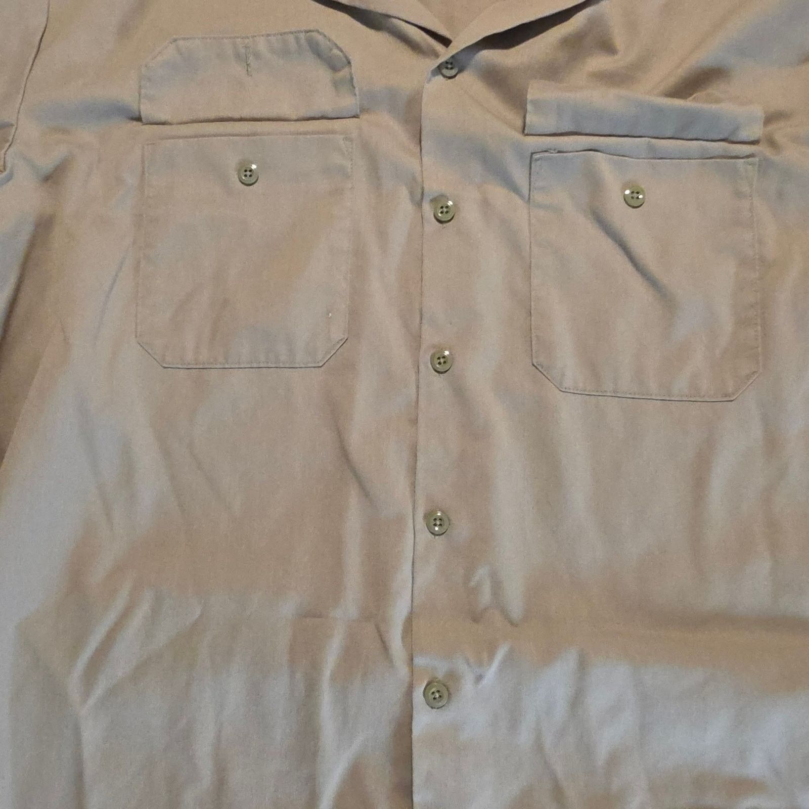 Dickies Dickies Flex Men's XL WORK Sleeve Tan Button Up Two Pocket Size US XL / EU 56 / 4 - 5 Thumbnail