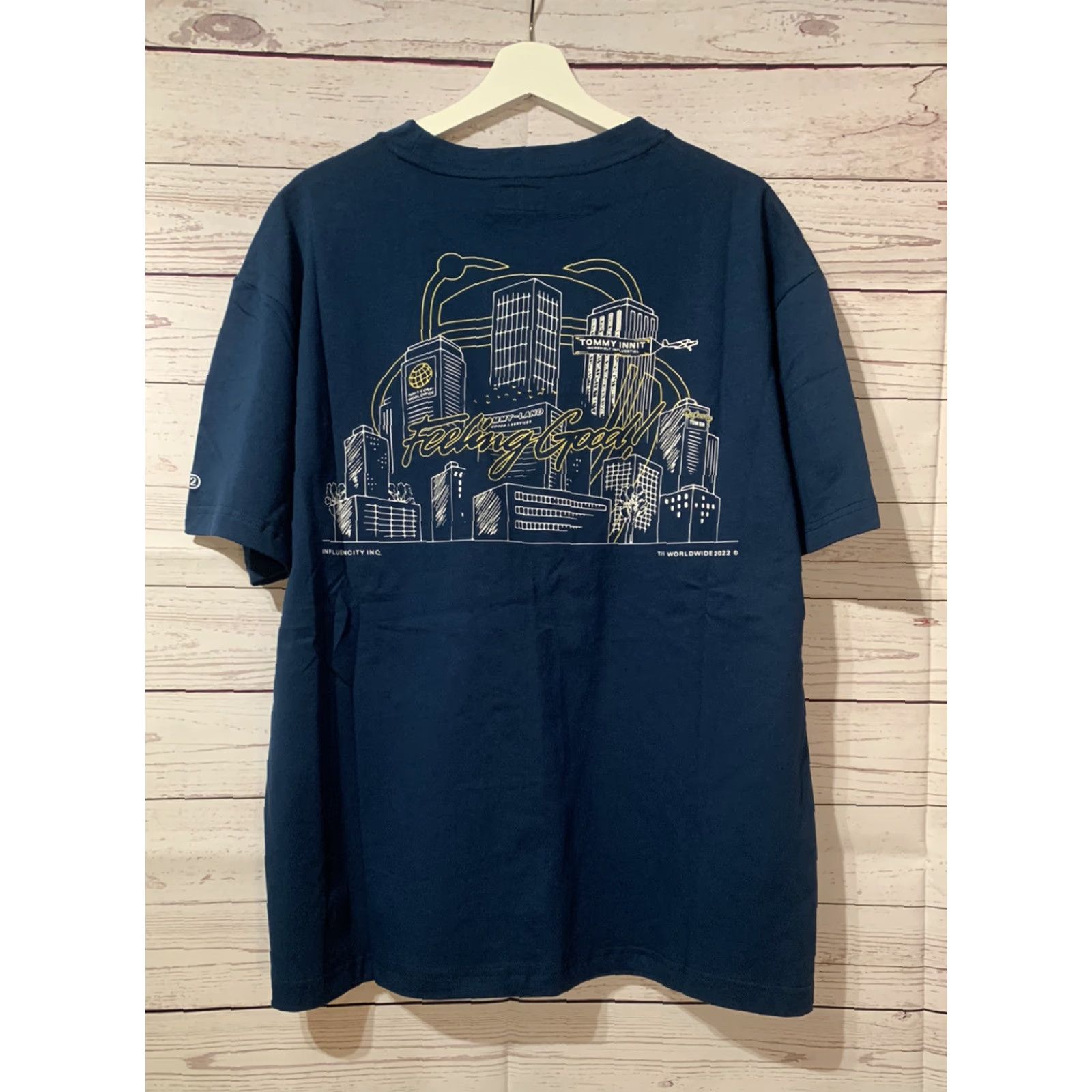 Vintage NEW Revolt T-Shirt Men XL Blue Tommy Innit FEELIN GOOD Downtown Skyline Matte? Sorry— can't add. Size US XL / EU 56 / 4 - 3 Thumbnail