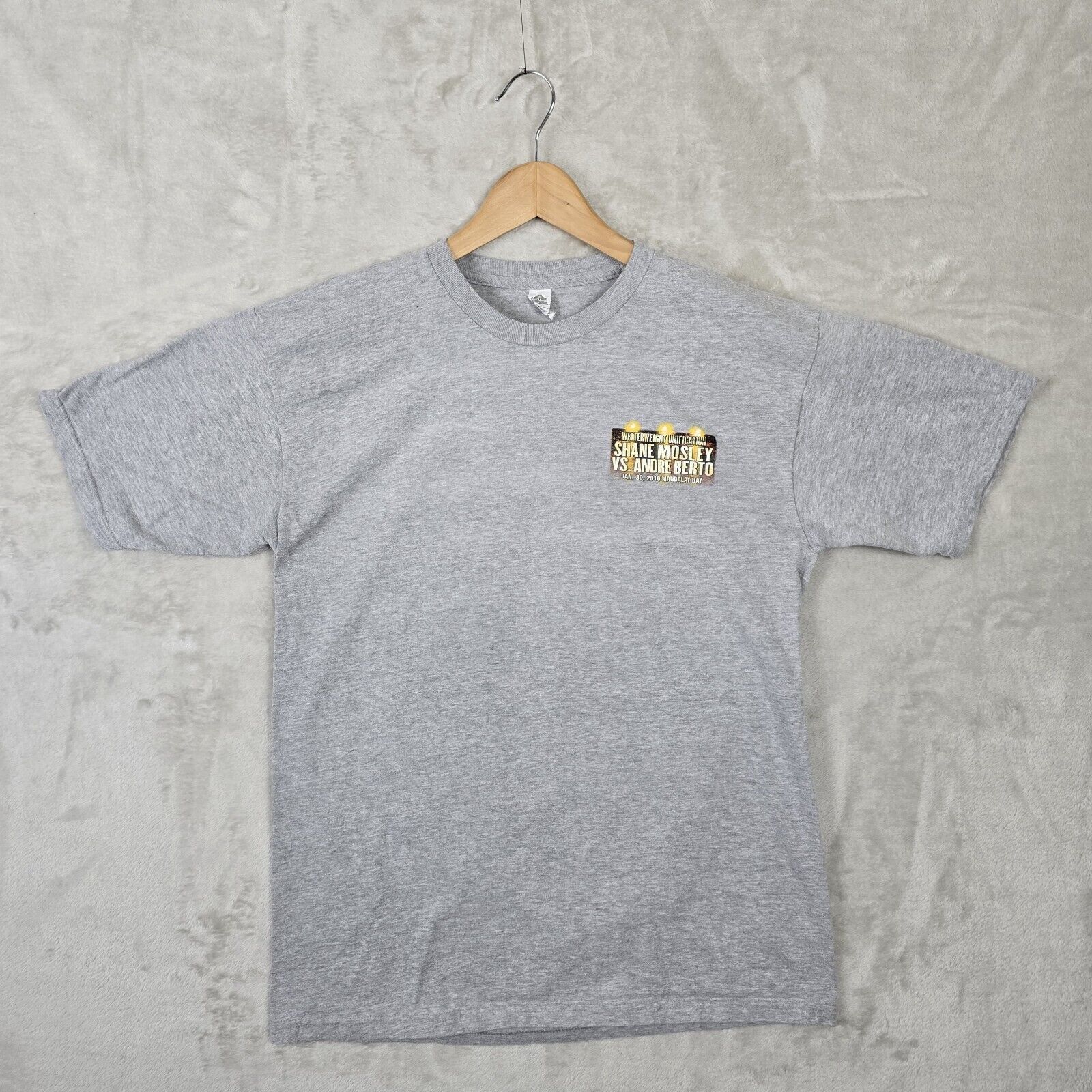 Alstyle Shane Mosley Andre Berto Shirt Large Cancelled Boxing Fight Size US L / EU 52-54 / 3 - 4 Thumbnail
