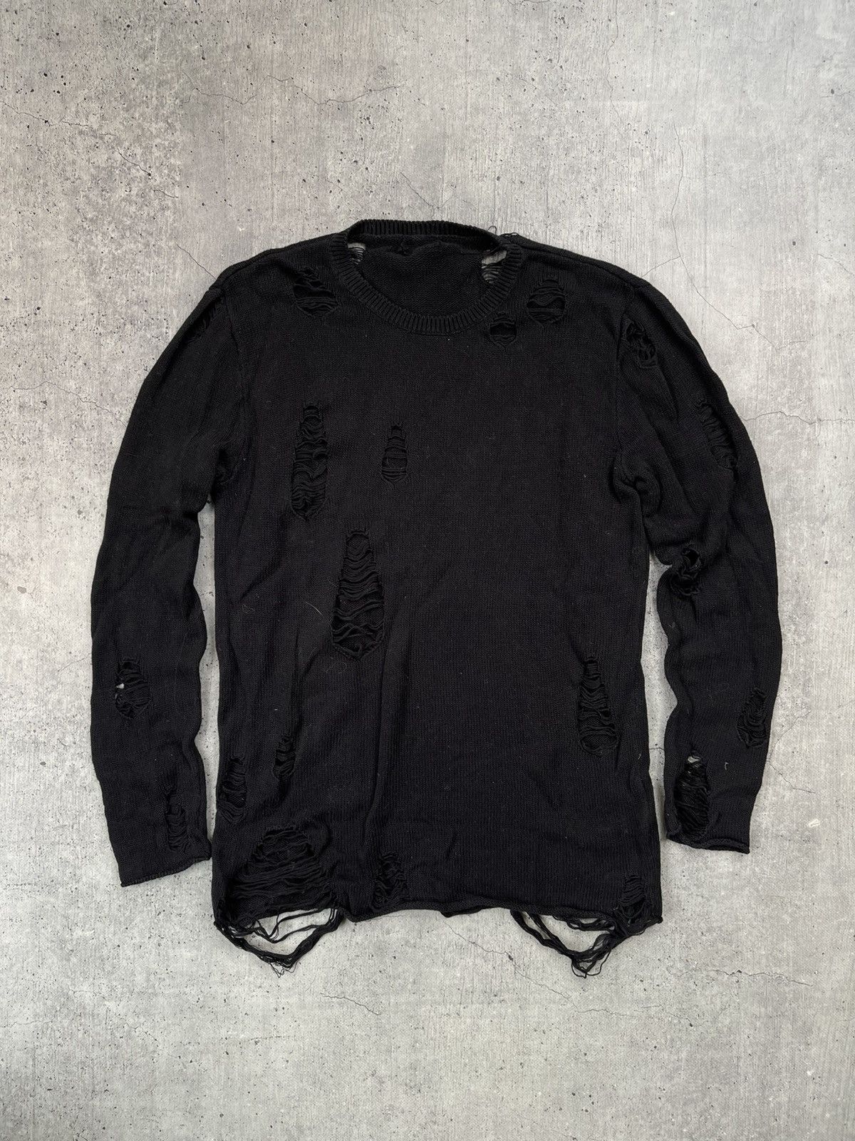 Japanese Brand Avant garde sweater distressed y2k Size US M / EU 48-50 / 2 - 1 Thumbnail