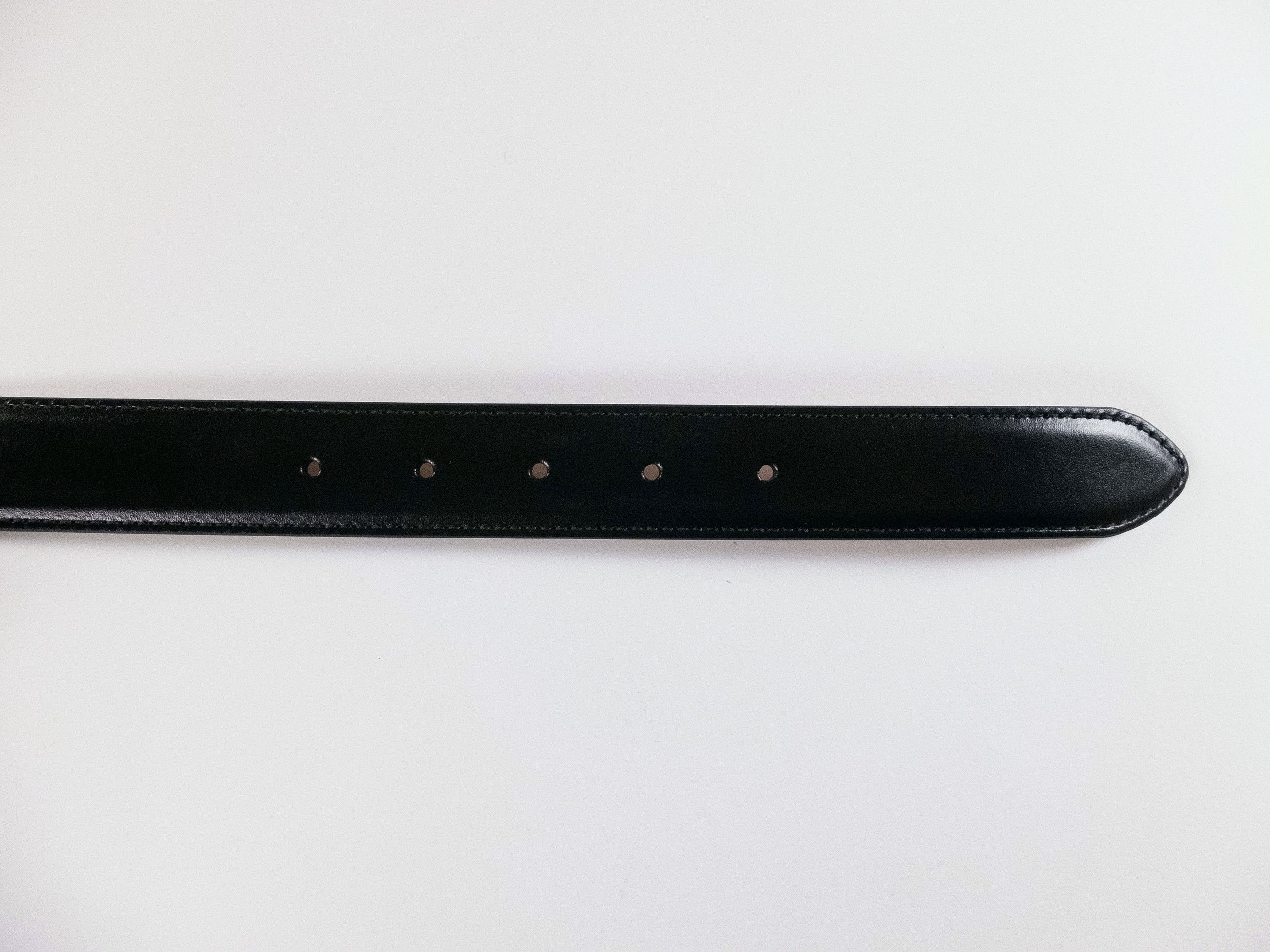 Alexander McQueen ALEXANDER MCQUEEN Seal black logo buckle leather belt 100 q Size 38 - 9 Thumbnail