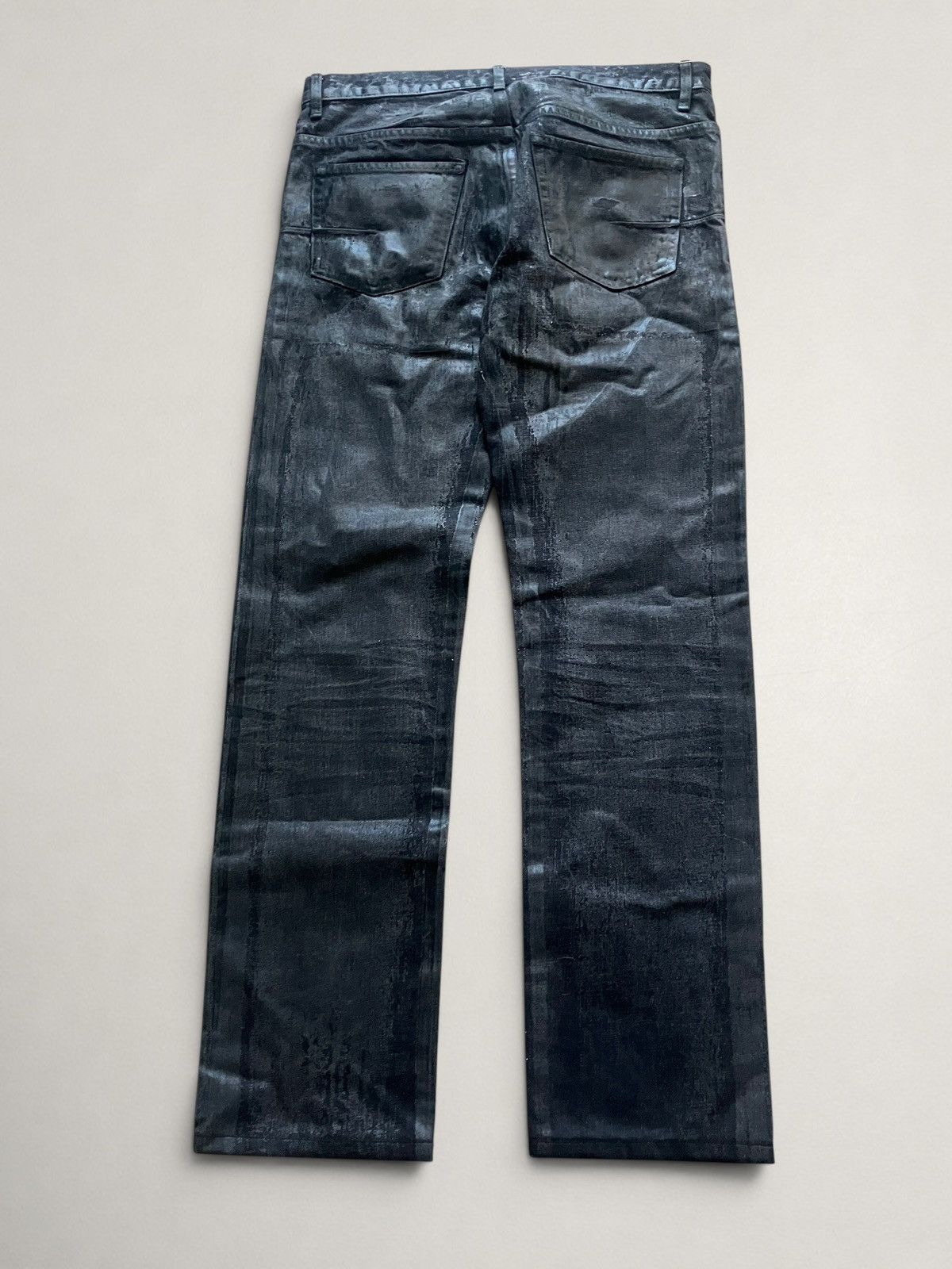 Dior SOLD Dior AW08 „Lumiere Du Nord“ Luster Waxed jeans Size US 31 - 3 Thumbnail