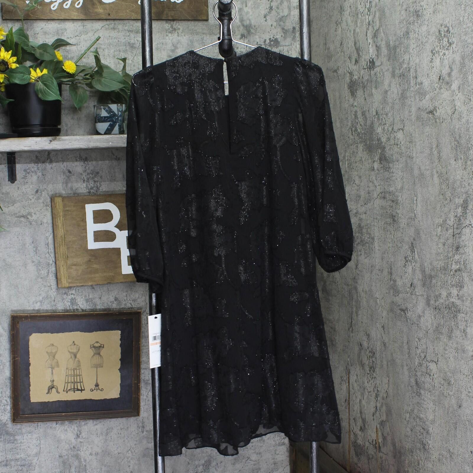 Calvin Klein Nwt Calvin Klein 3/4-sleeve Shift Dress Cd4hgd2w Black 2 Size XS / US 0-2 / IT 36-38 - 2 Thumbnail