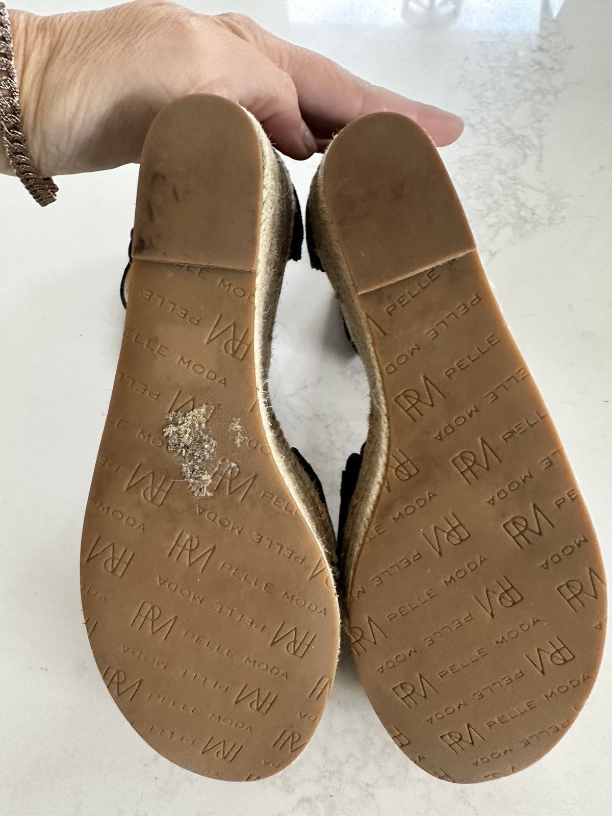 Pelle Moda PELLE MODA NAVY SUEDE WEDGE ESPADRILLES SIZE 7.5 Size US 7.5 / IT 37.5 - 6 Thumbnail