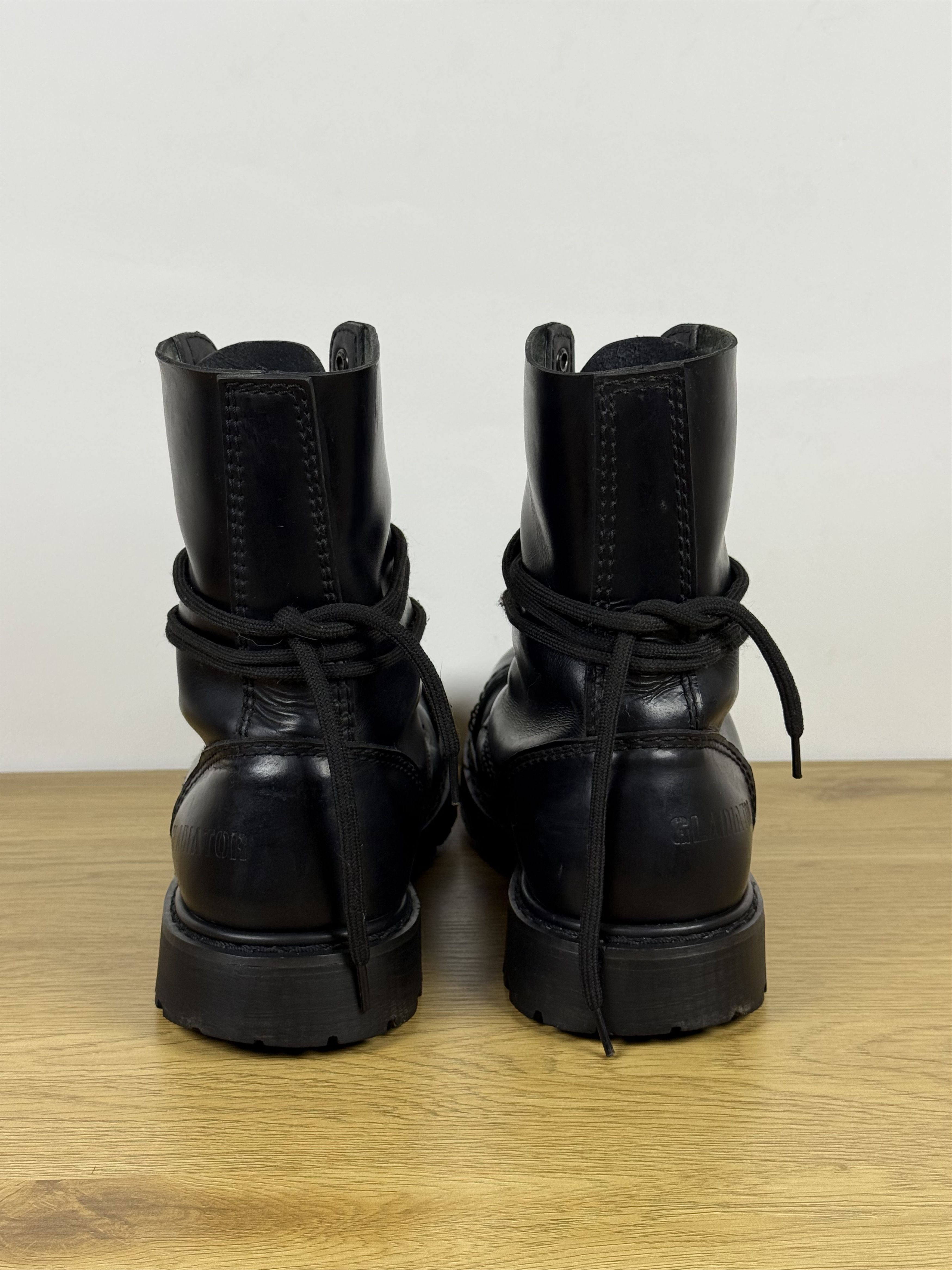 New Rock Men's Vintage Gladiator Punk Goth Black Boots US10 Size US 10 / EU 43 - 3 Thumbnail