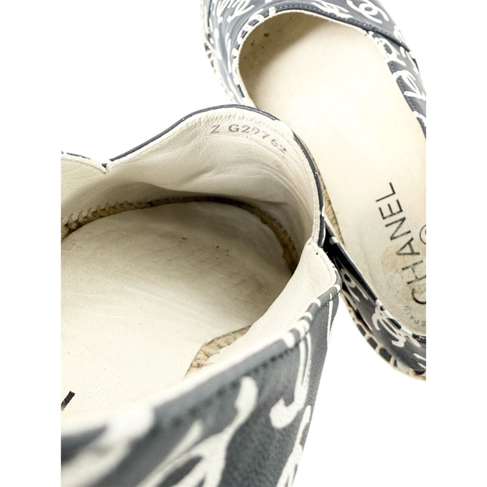Chanel Chanel CC Monogram Logo Leather Espadrilles Size 40 Size US 10 / IT 40 - 9 Thumbnail