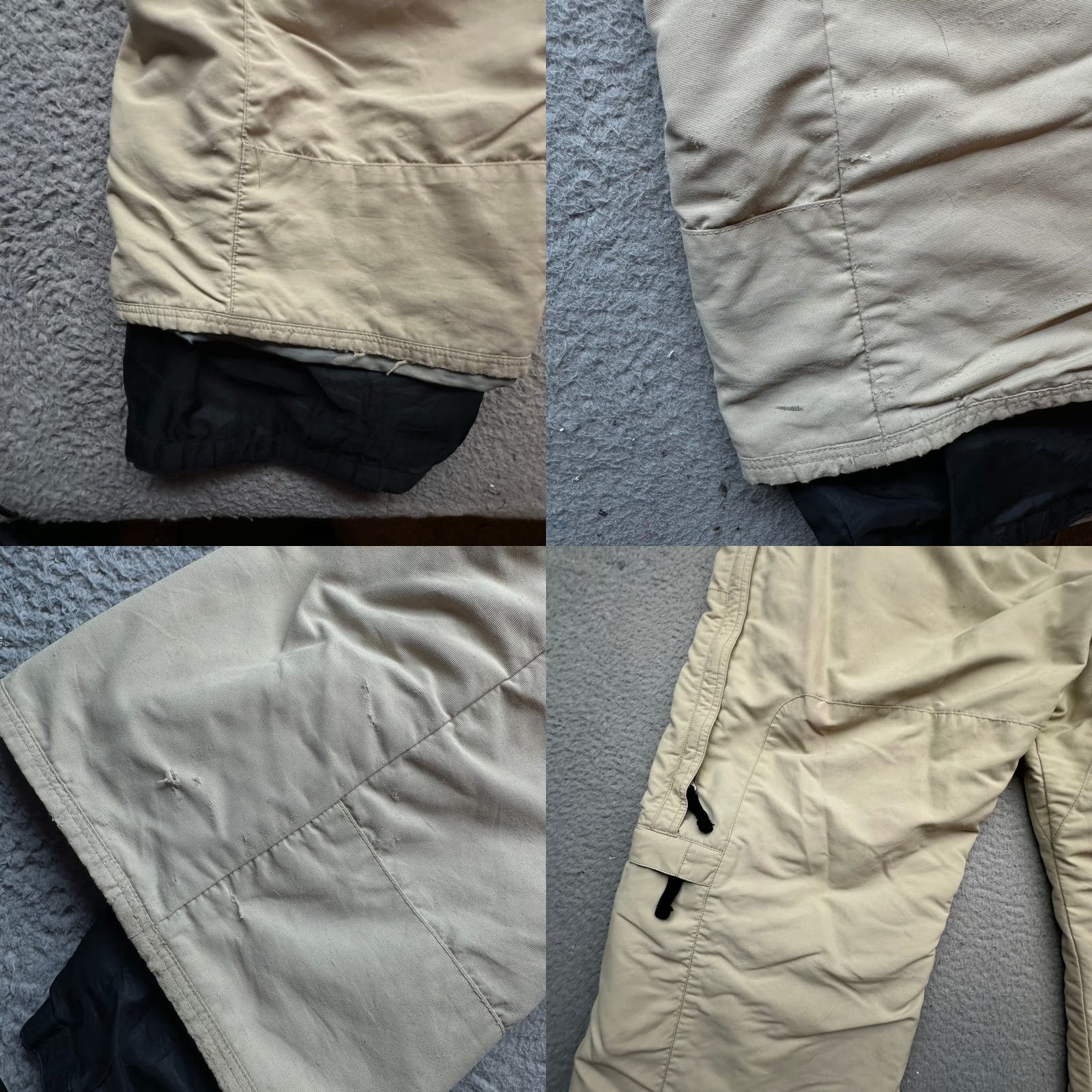 Burton Burton Toast Snow Pants Mens XL Beige Khaki Snowboarding Ski Pants with Pockets Zipper Rise High 34 In Inseam Casual Regular Nylon Polyester Mens Size US 36 / EU 52 - 8 Thumbnail