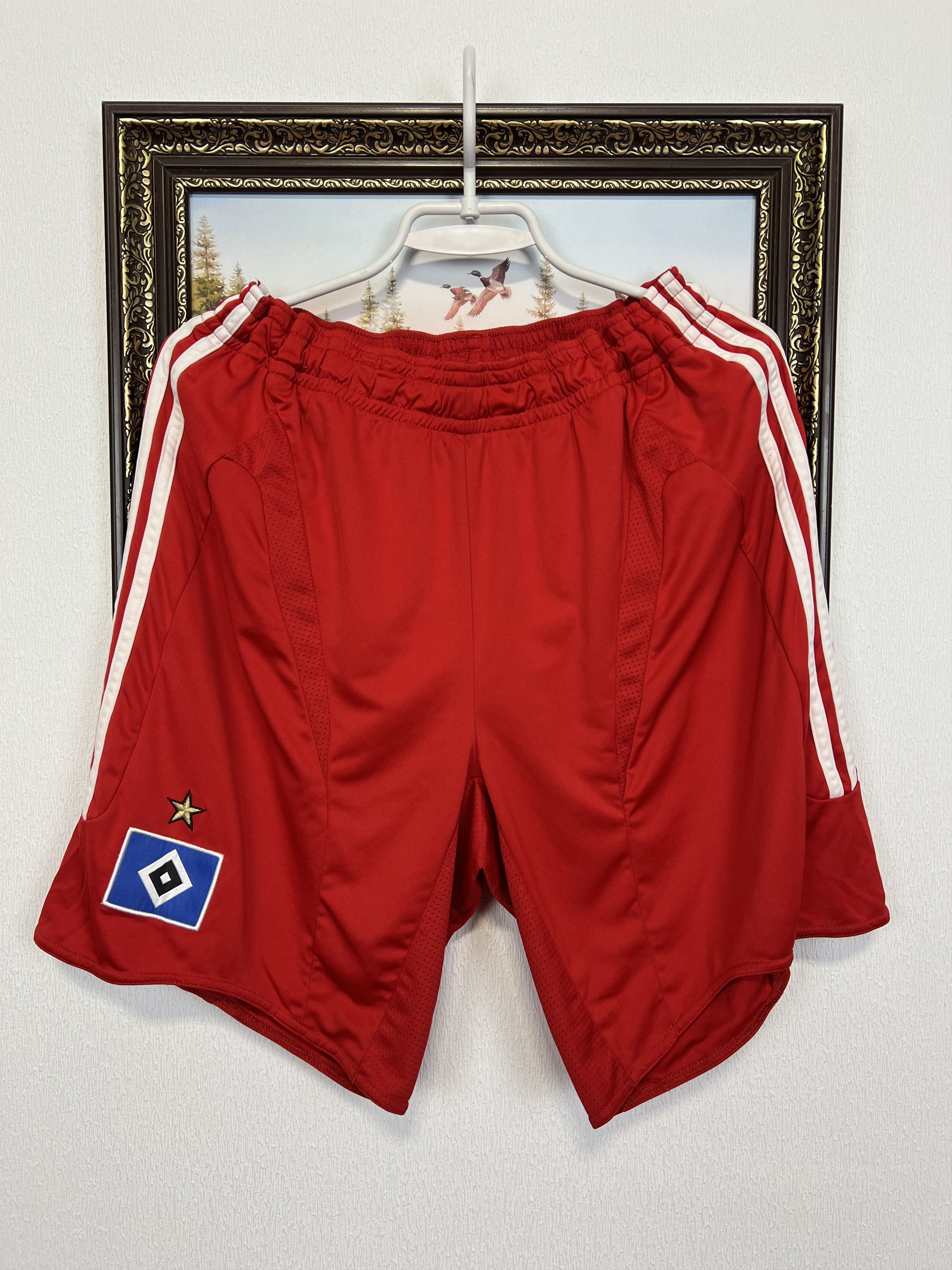 Adidas Vintage Adidas Hamburg Football Shorts Rare Soccer Athletic Size US 34 / EU 50 - 1 Thumbnail