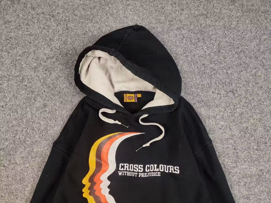 Cross Colours Vintage 90’s Cross Colours Without Prejudice Hip Hop Hoodie Size US L / EU 52-54 / 3 - 2 Thumbnail