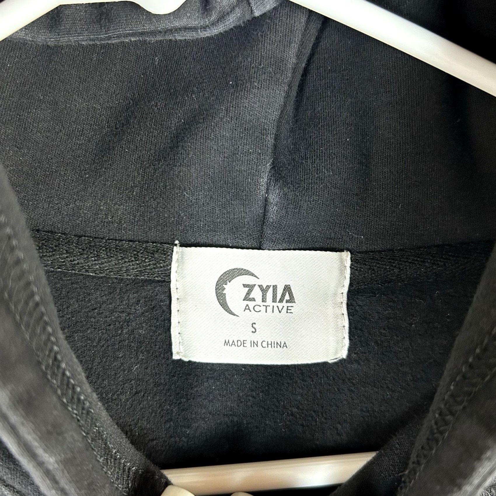 Vintage Zyia Active Hoodie Womens S Black Pullover Sweatshirt Fleece Hooded Ladies Size S / US 4 / IT 40 - 3 Thumbnail