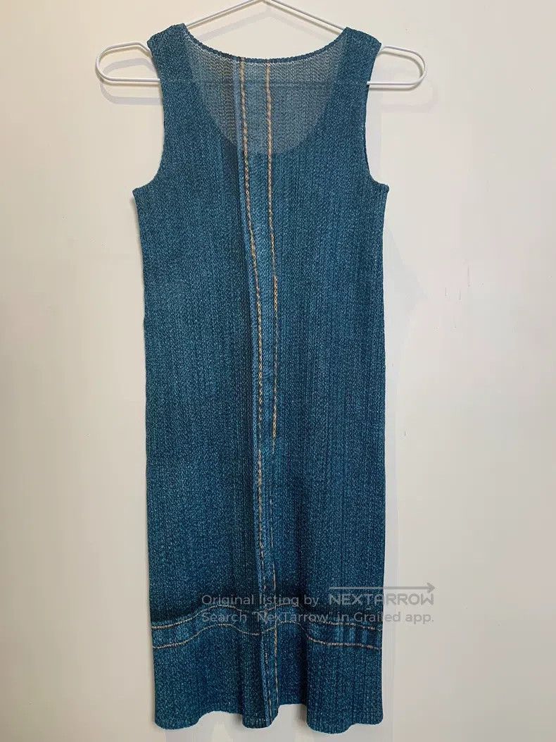 Issey Miyake Issey Miyake Denim Ruffled Sleeveless Vest Size L / US 10 / IT 46 - 6 Thumbnail