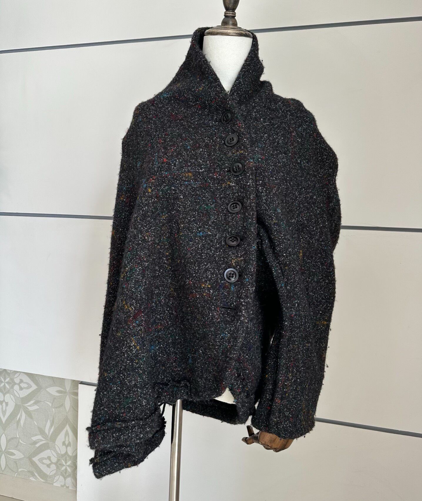 Yohji Yamamoto YOHJI YAMAMOTO Deformed wool cardigan| Size M / US 6-8 / IT 42-44 - 2 Thumbnail
