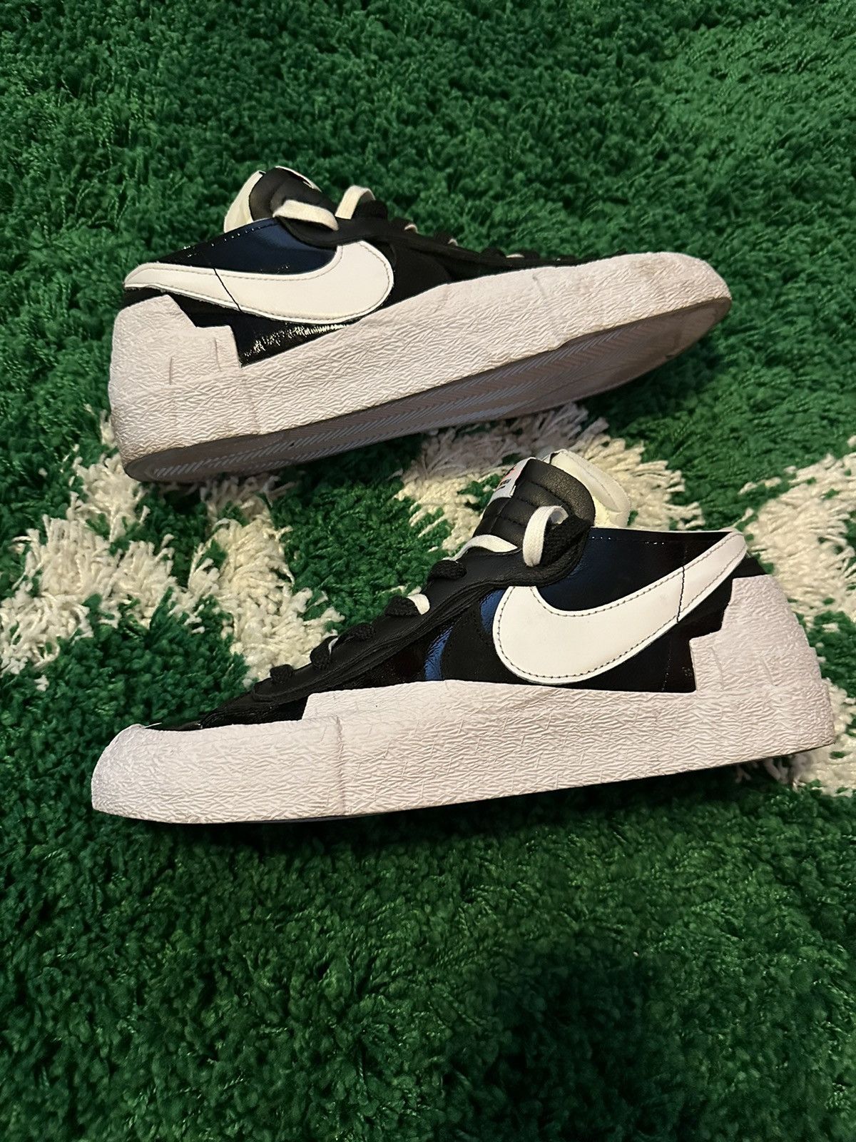 Nike × Sacai Nike x Sacai Blazer Low Sneakers Black 11 Size US 11 / EU 44 - 2 Thumbnail