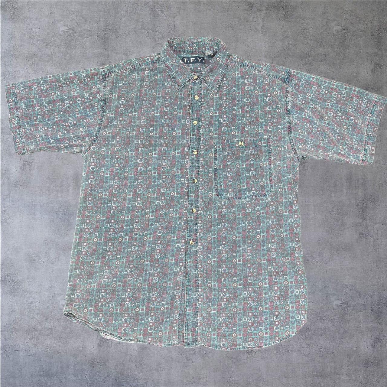 Vintage Vintage Pattern Button Up Shirt Size US L / EU 52-54 / 3 - 1 Thumbnail