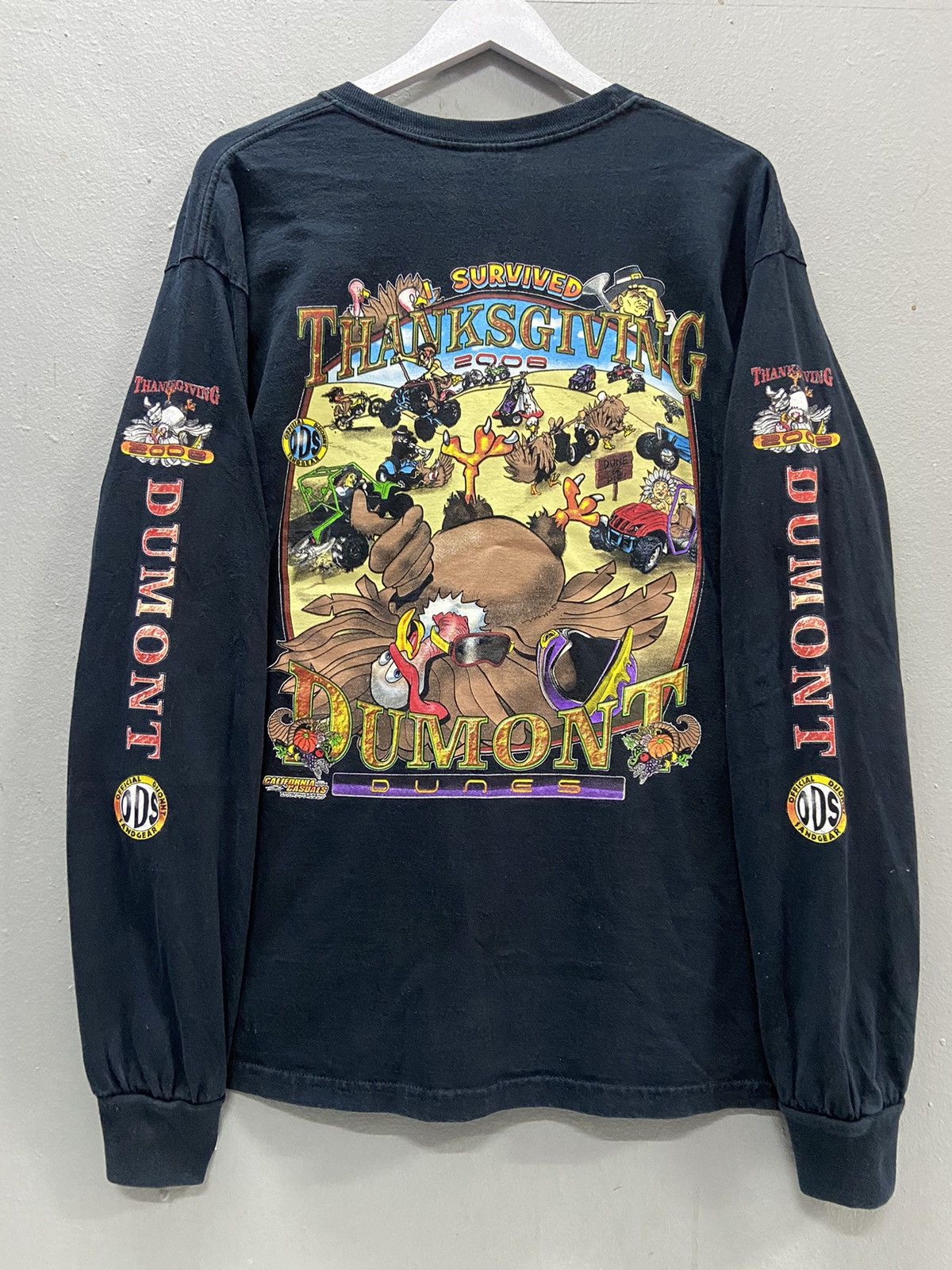 Gildan SURVIVED THANKS GIVING 2008 DUMONT DUNES LONG SLEEVE Size US L / EU 52-54 / 3 - 1 Thumbnail