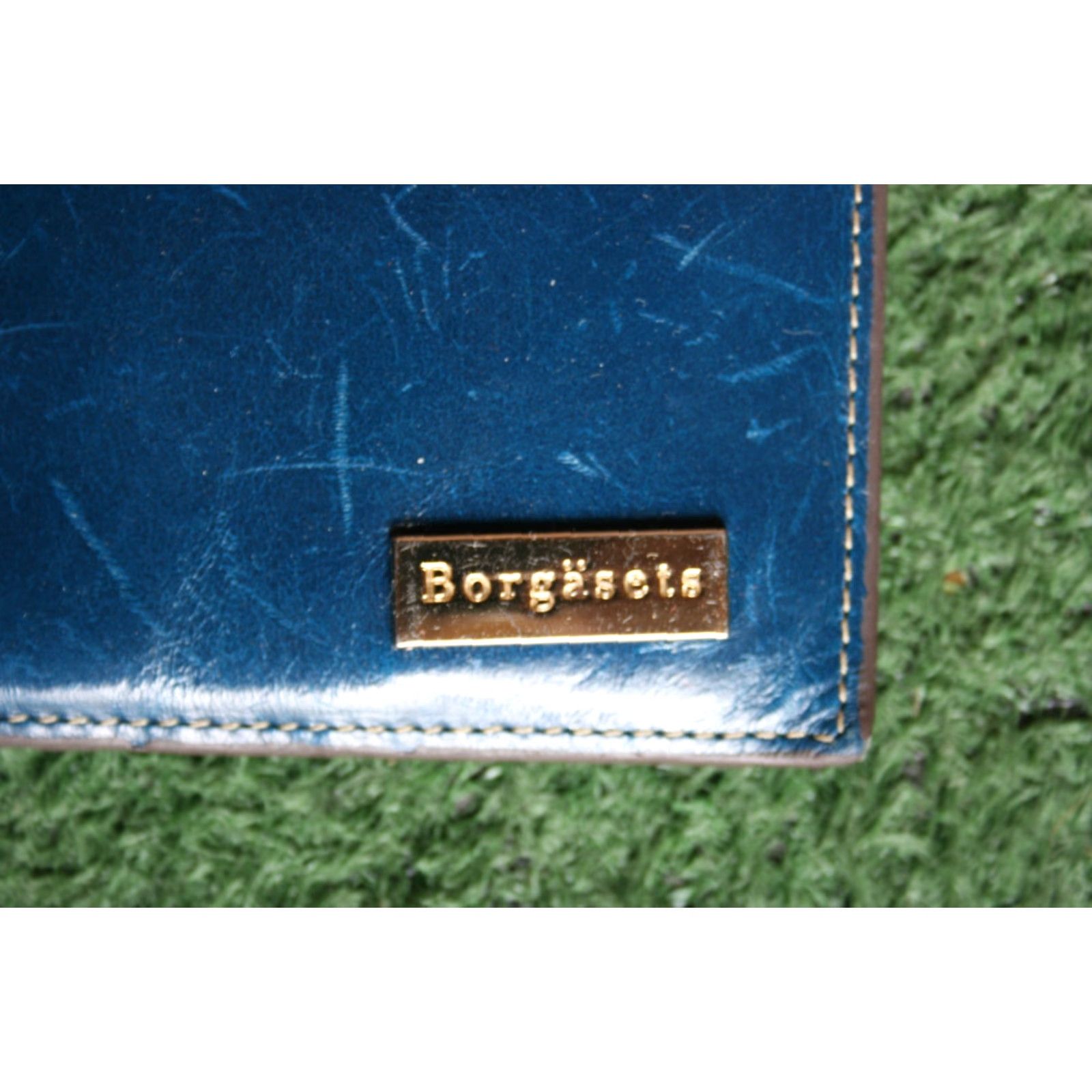 Doublet BORGASETS Blue Leather Double Zipper Compartment 18 Slot Credit Card Holder Wallet Pouch Bag Women Size ONE SIZE - 2 Thumbnail