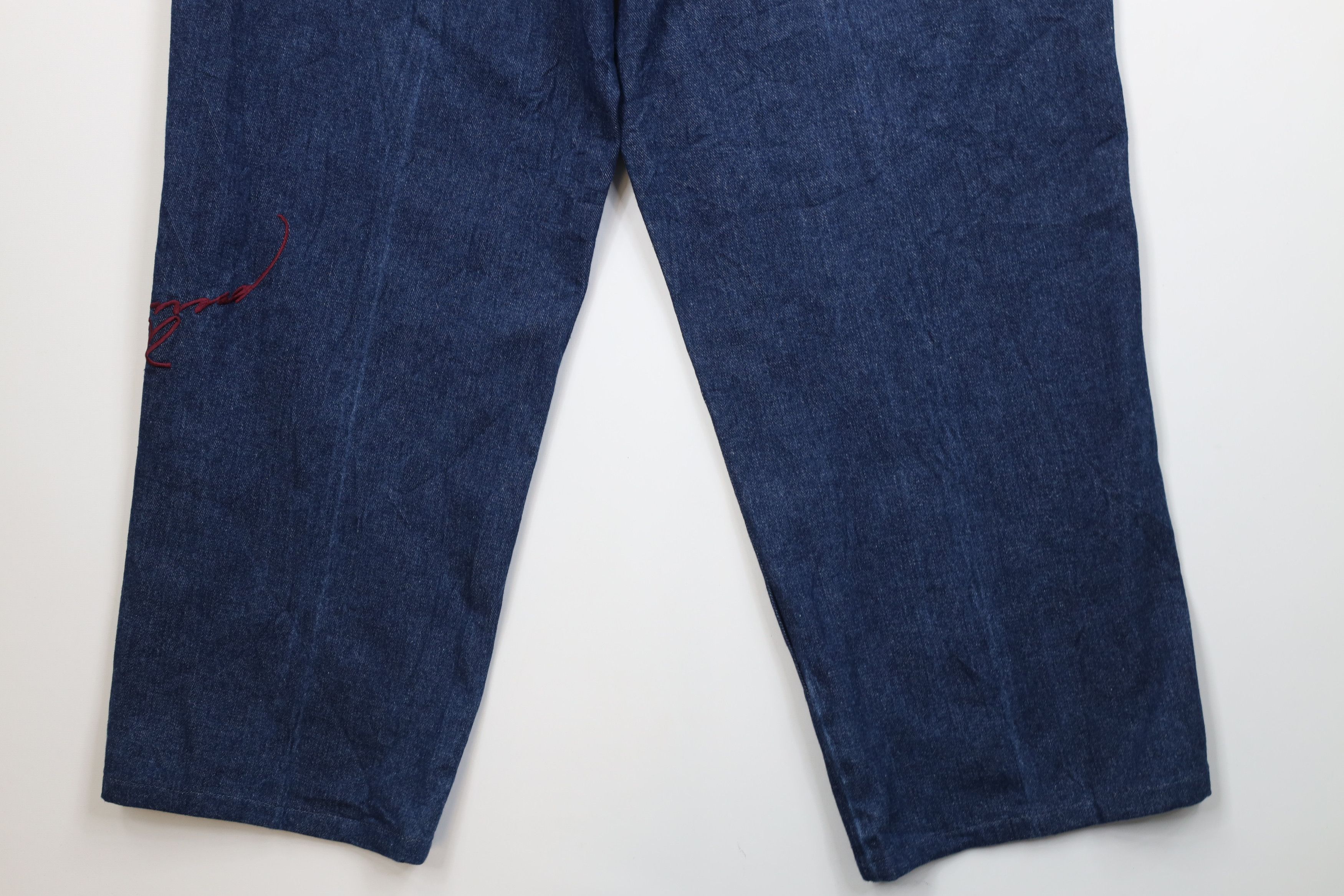 Fubu Vintage Y2K FUBU Muhammad Ali Wide Leg Denim Jeans Blue Size US 42 / EU 58 - 14 Thumbnail