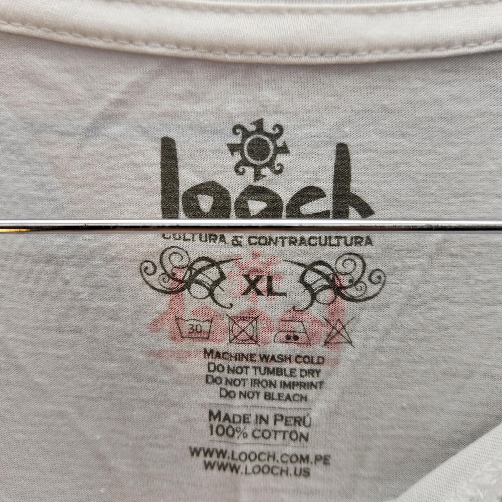Designer Looch Peru Graphic Tshirt White Size XL Size US XL / EU 56 / 4 - 4 Thumbnail