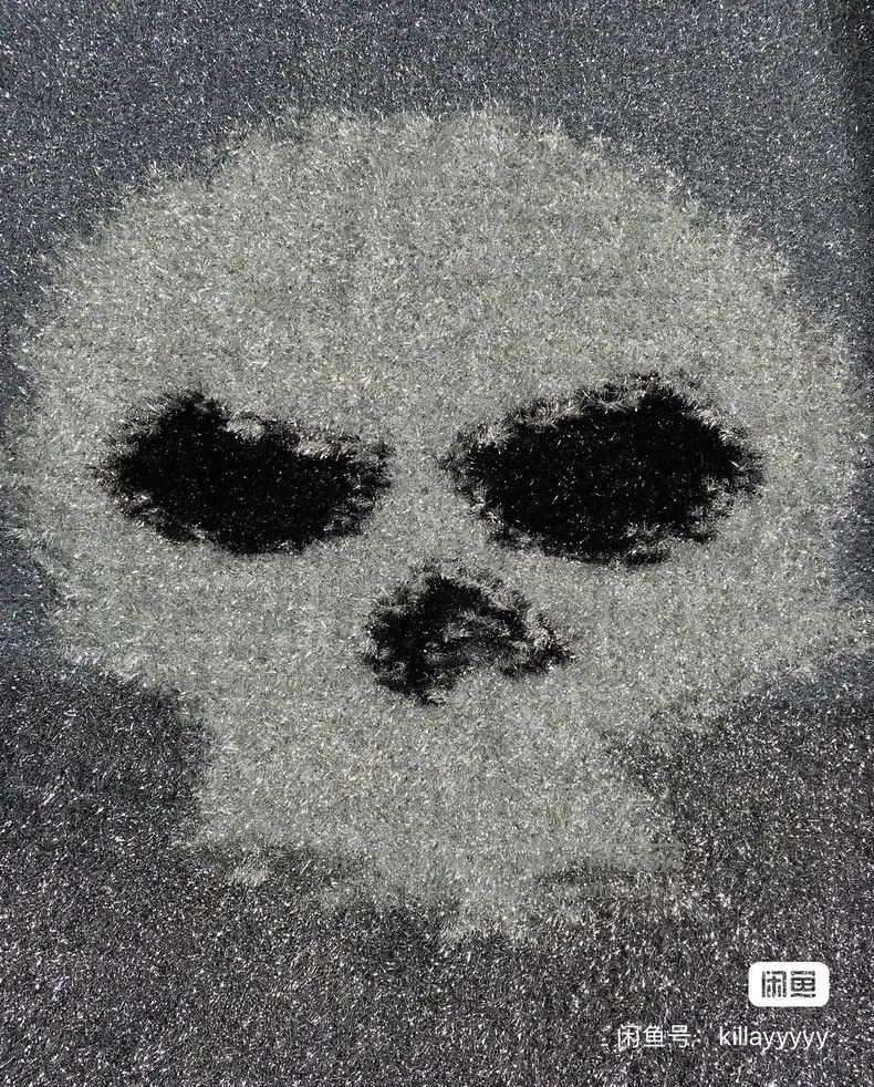 ERL ERL Silver Glitter Skull Print Glitter Skeleton Gradient R Size US L / EU 52-54 / 3 - 4 Thumbnail
