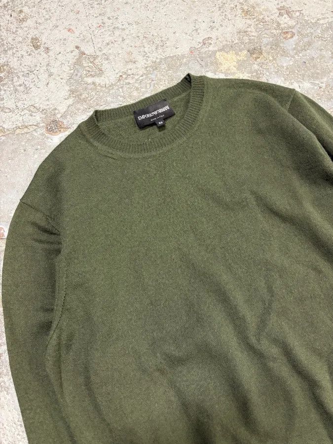 Emporio Armani 2010s Emporio Armani Khaki Minimalist Sweater Size US M / EU 48-50 / 2 - 4 Thumbnail