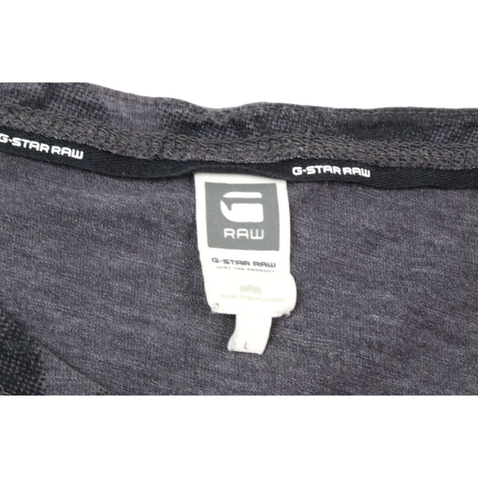 G-Star G-Star Raw Teymors Gray Cotton Short Sleeve Casual Graphic Printed Tee Mens L Size US 33 - 5 Thumbnail