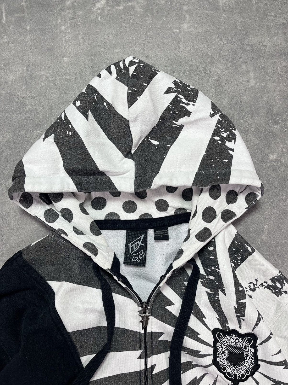 Fox Racing Fox Racing Printed Thunders Zip Hoodie Y2K L Rare Size US L / EU 52-54 / 3 - 8 Thumbnail