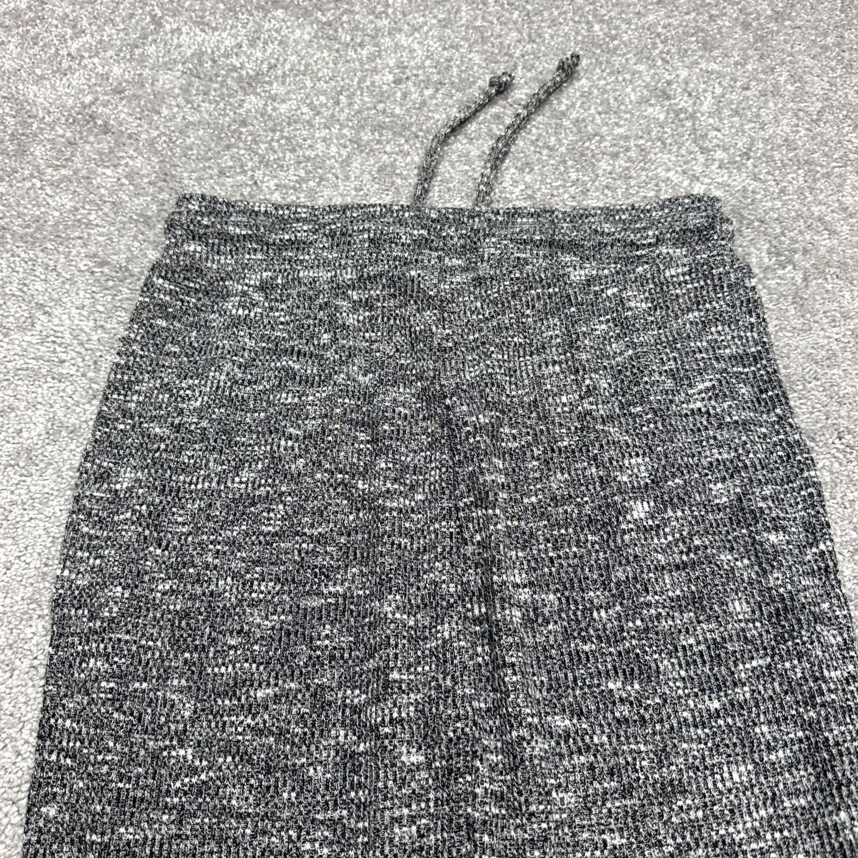 Gymshark Gymshark Leggings Womens Medium Marled Gray Slounge Ribbed Knit Activewear Sweatpants Size 32" / US 10 / IT 46 - 4 Thumbnail