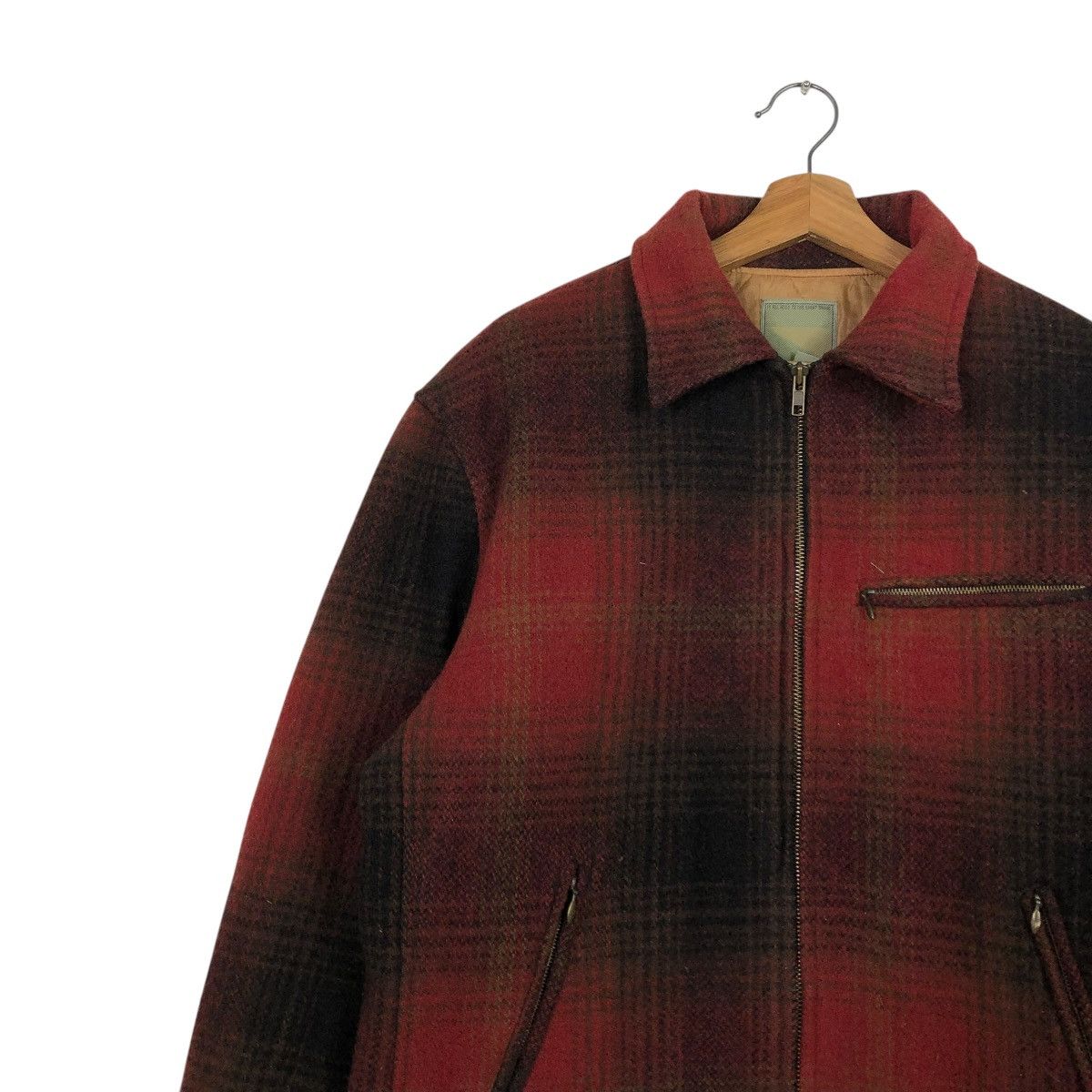 Japanese Brand 🔥VINTAGE CHORE WOOL JACKET UNIQLO TARTAN ISSEY MIYAKE Size US M / EU 48-50 / 2 - 9 Thumbnail