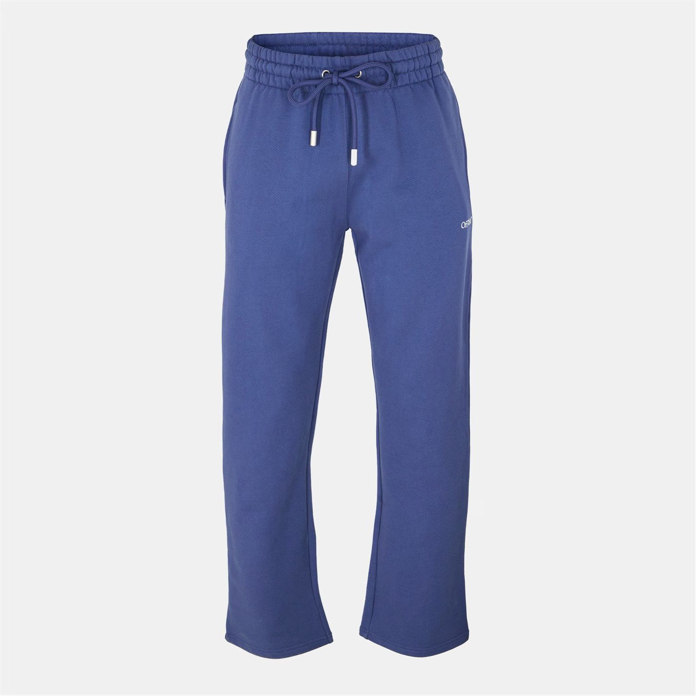 Off-White o1g2r1mq0226 Arrow Closed Hem Fleece Sweatpants Joggers Blue Size US 34 / EU 50 - 1 Thumbnail