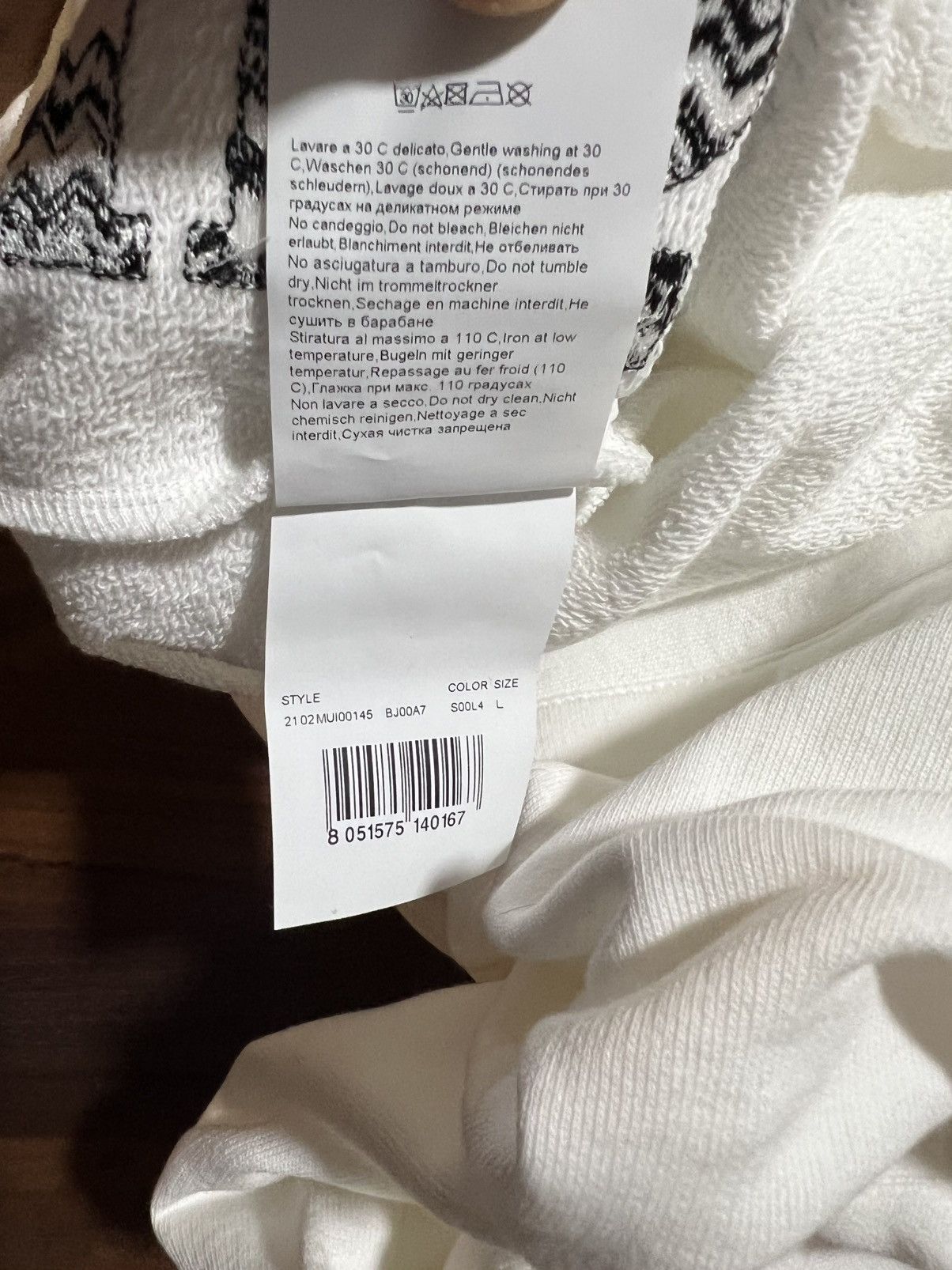 Missoni Missoni Sport Zigzag Bicolor Shorts Cream Milano Designer Size US 34 / EU 50 - 8 Thumbnail