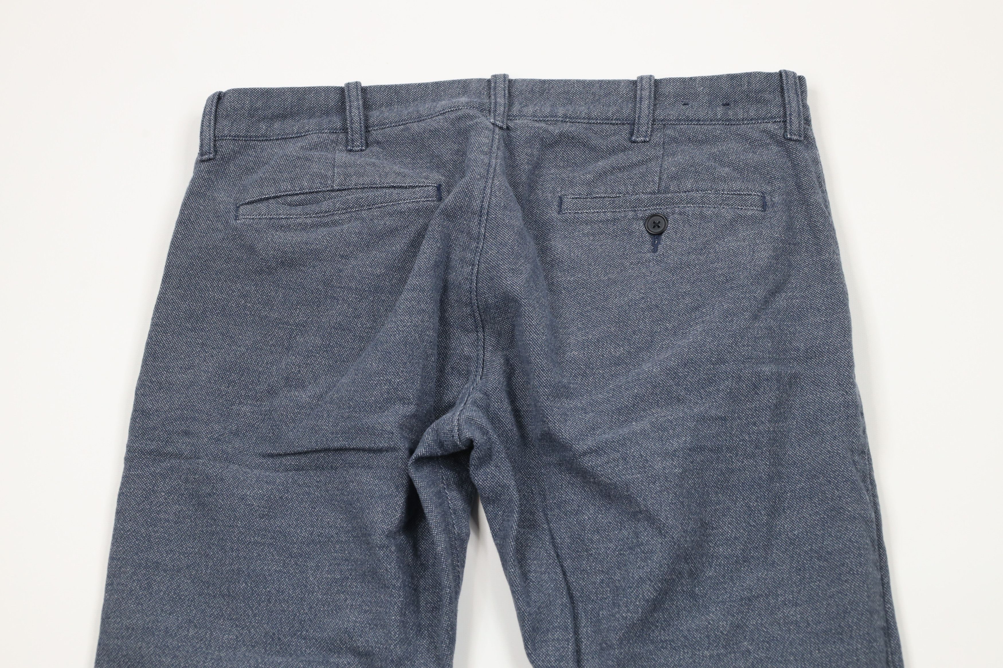 J.Crew × Vintage J Crew Slim Fit Flex Brushed Twill Trousers Chino Pants Blue Size US 32 / EU 48 - 9 Thumbnail