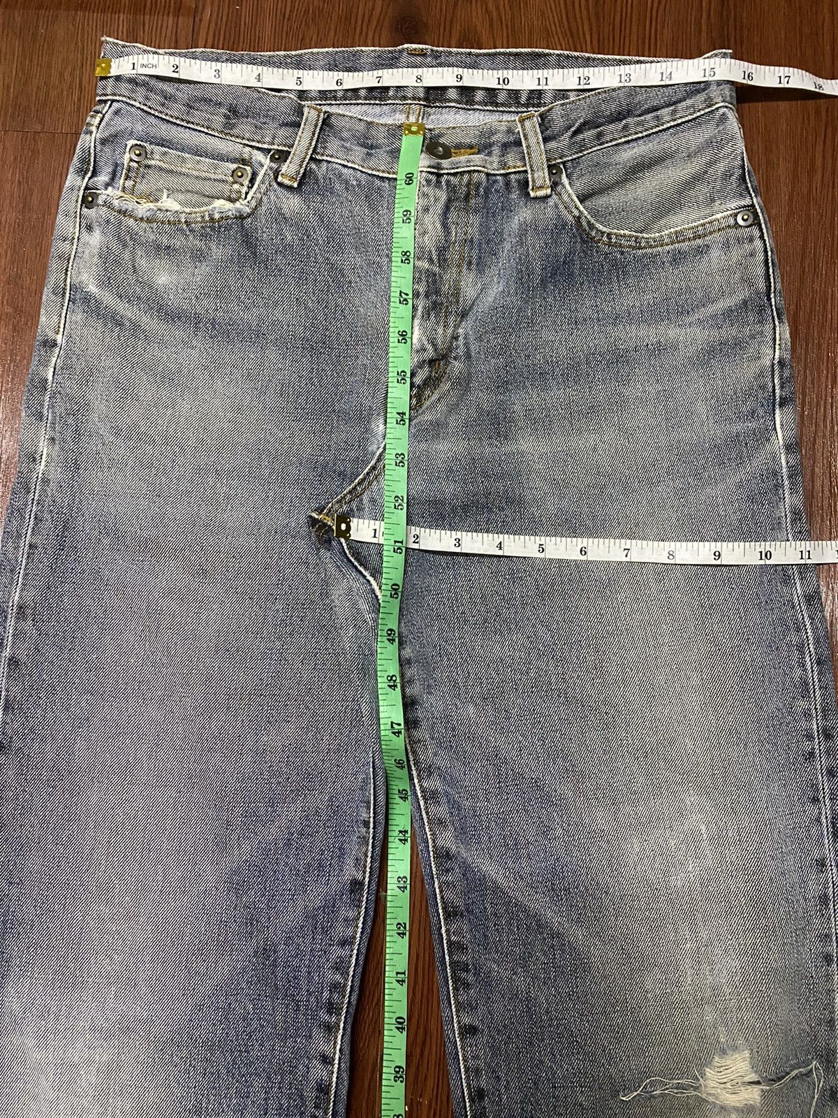 Japanese Brand Vintage Japanese Brand Faded Wash Straight Jeans Size US 31 - 4 Thumbnail